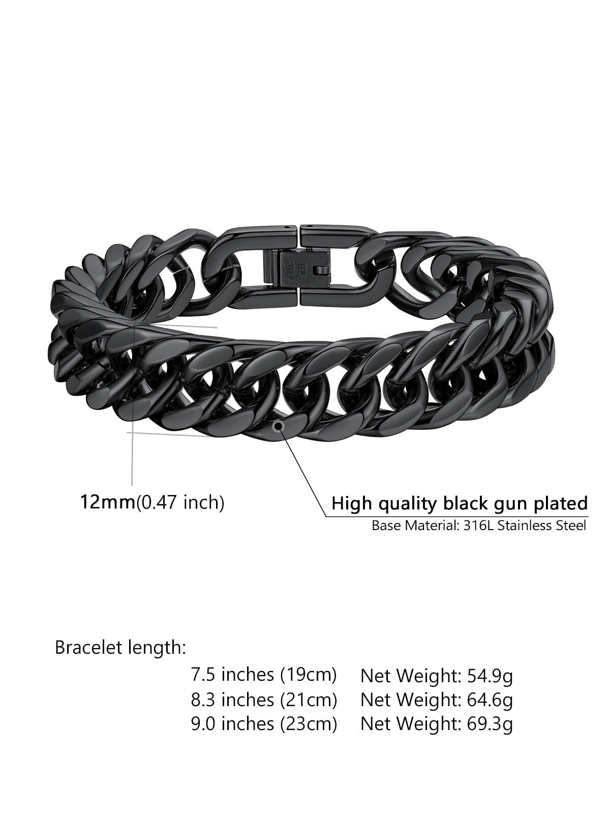 Supcare Birthday Gifts for Him Stainless Steel Cuban Link - Supcare Official Imagery - 6