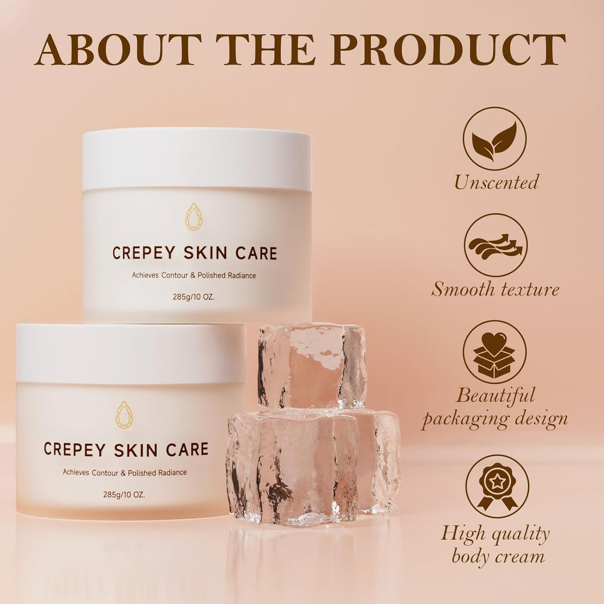 Crepe Skin Body Cream Body Lotion for Crepey Textured Skin - MOCKGVY Official Imagery - 3
