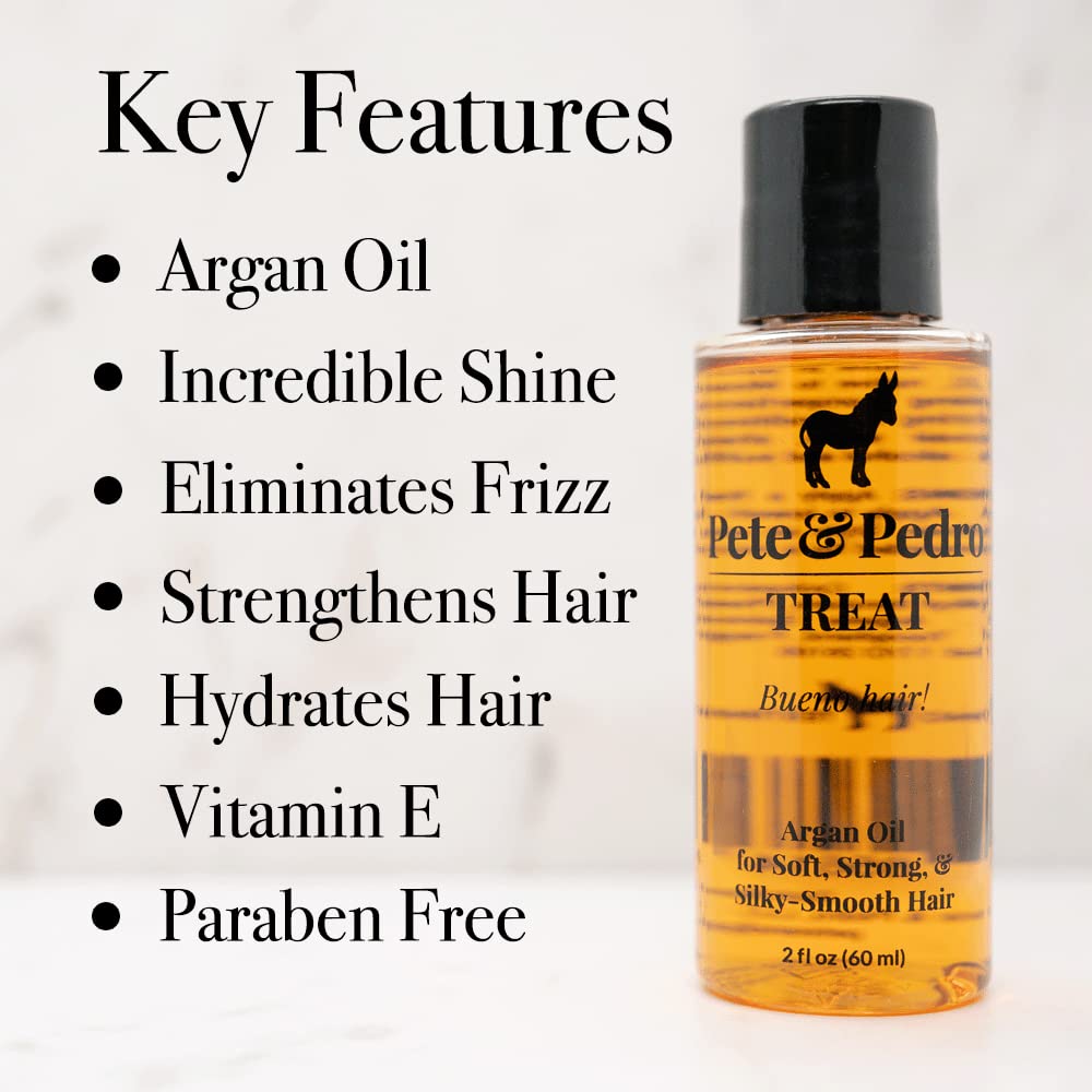 Pete Pedro Treat Argan Oil Moisturizing Strengthening Hair - Pete & Pedro Official Imagery - 3