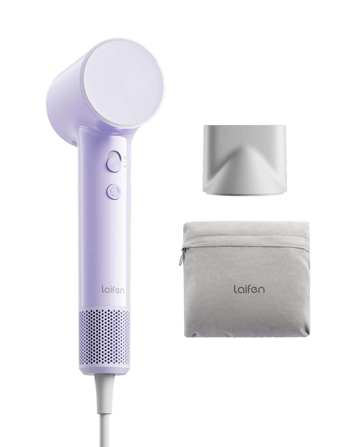 Laifen Air Ionic Hair Dryer, Palm-Sized, Fast Dry, Purple