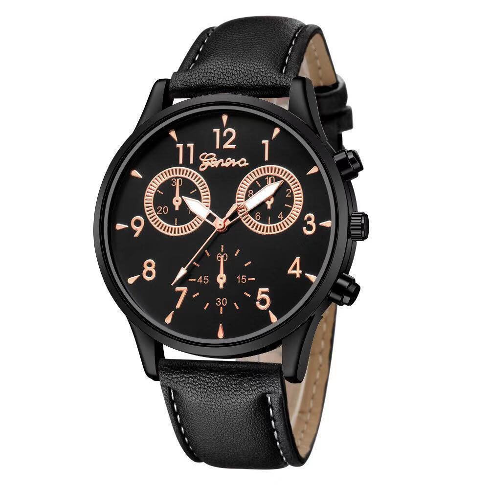 Men and Women’s Watches Fashion Casual Leather Quartz Wrist - Product Imagery