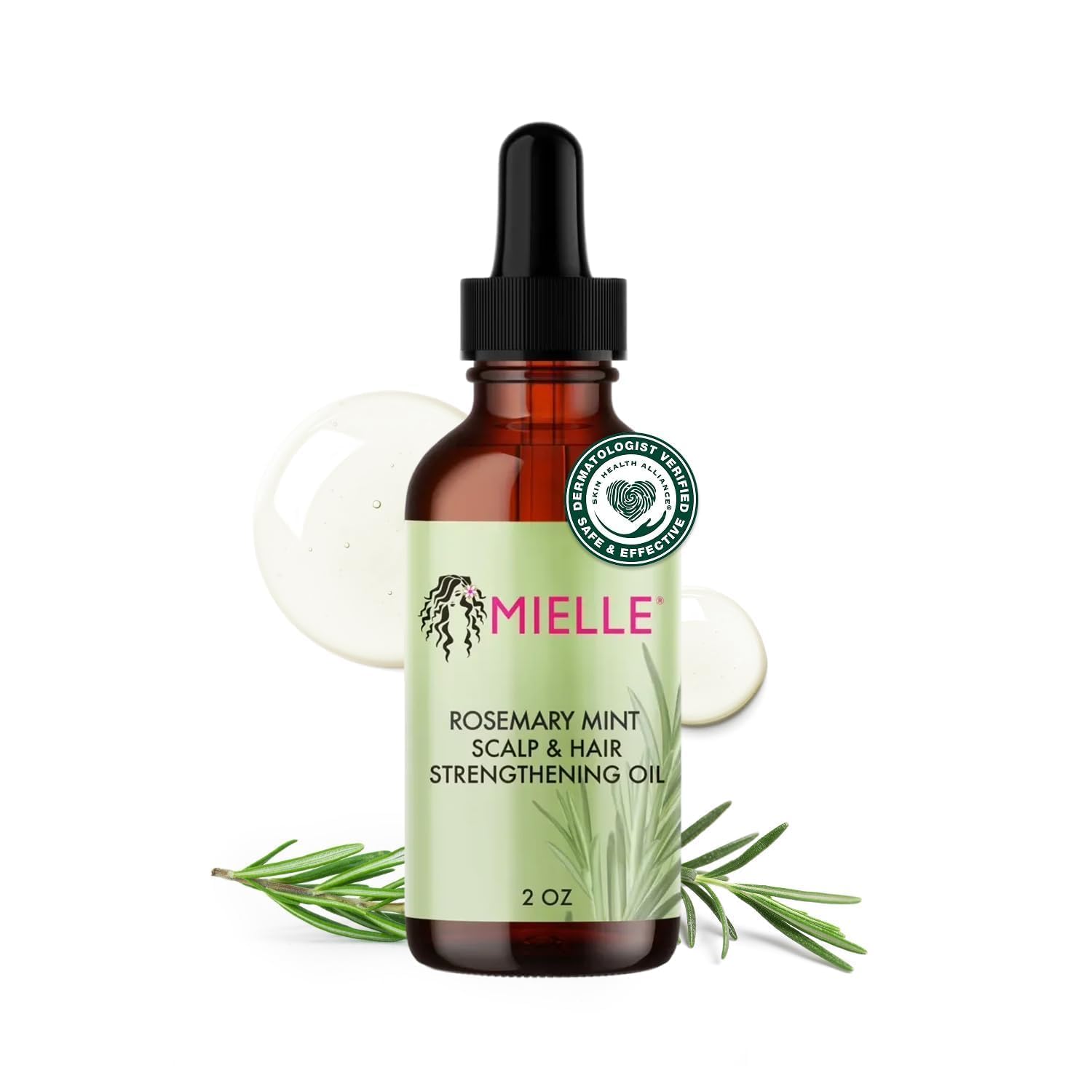 Mielle Organics Rosemary Mint Hair Oil with Biotin - Mielle Organics Official Product View 2