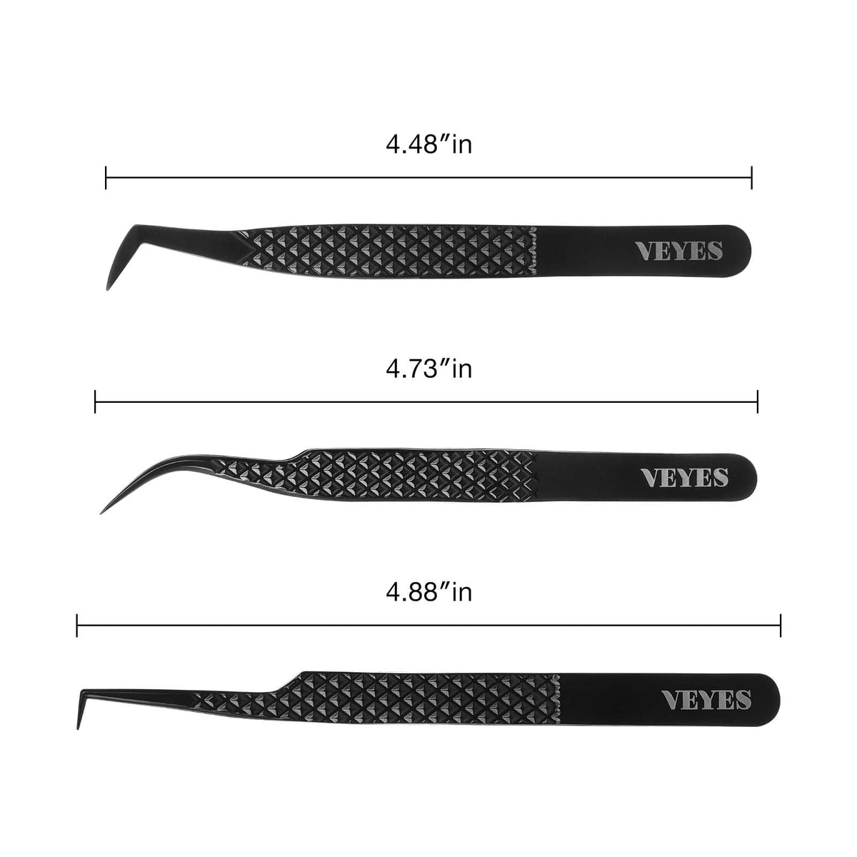 VEYES INC Lash Tweezers for Eyelash Extensions Fiber Tip - VEYES INC Official Imagery - 3
