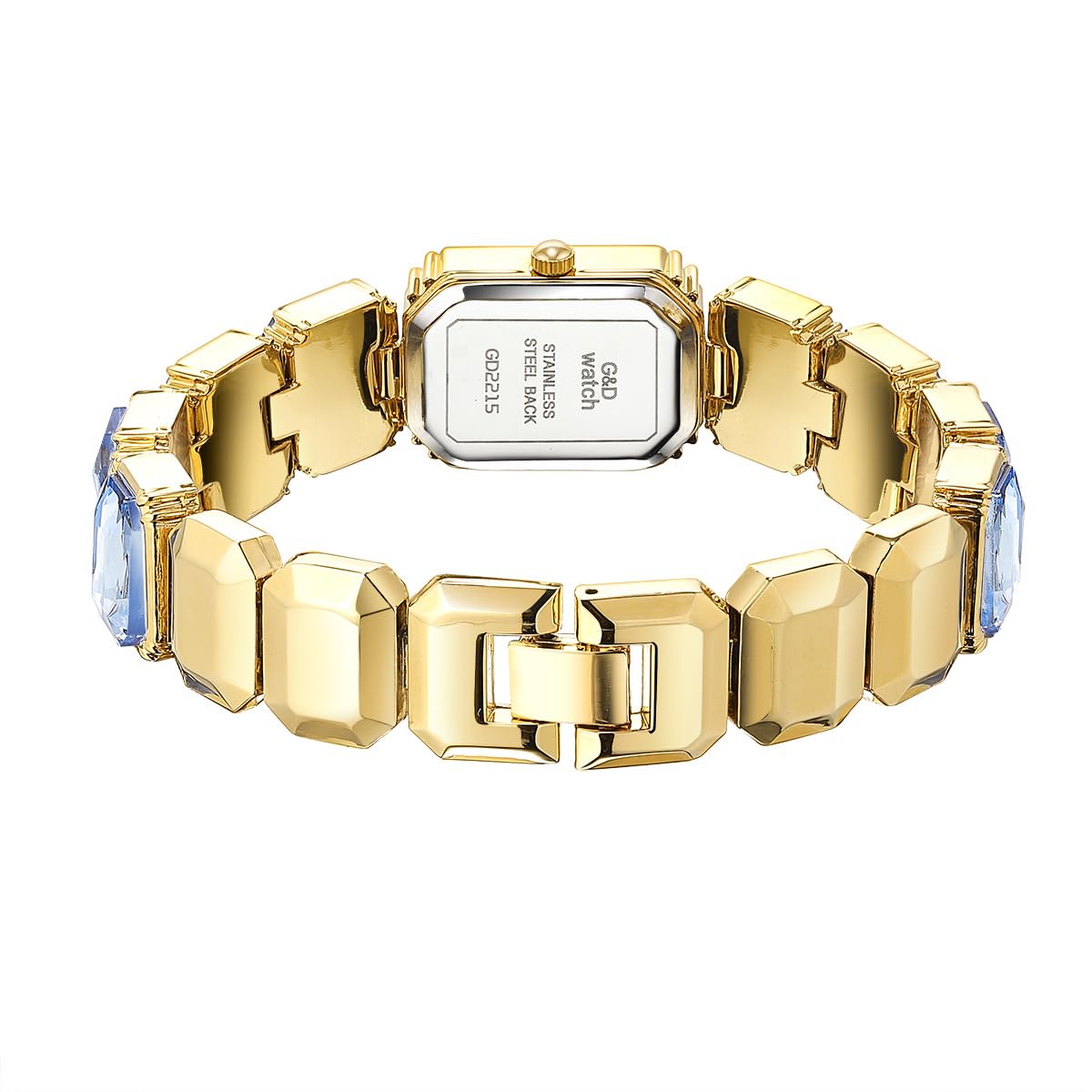 FANMIS Women s Luxury Crystal Bangle Watch Gemstone Bracelet - FANMIS Official Imagery - 5