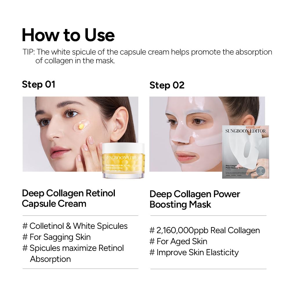 SUNGBOON EDITOR Deep Collagen Boosting Duo : Deep Collagen Mask   & Po - View 4