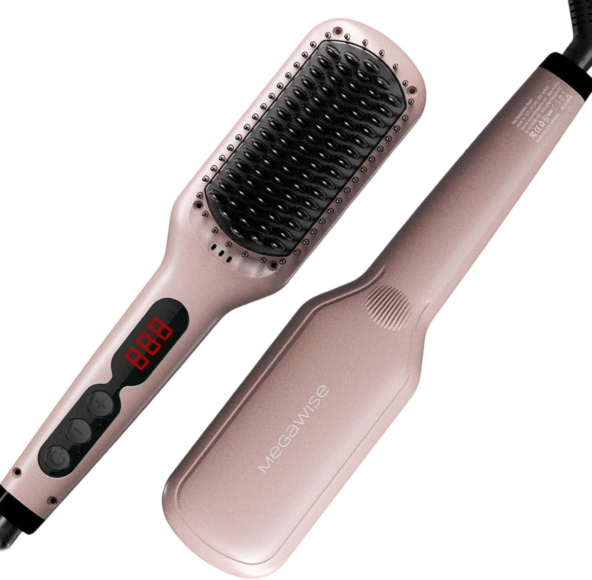 MEGAWISE Hair Straightener Brush Ionic Ceramic Heated Hair - MEGAWISE Official Imagery - 1