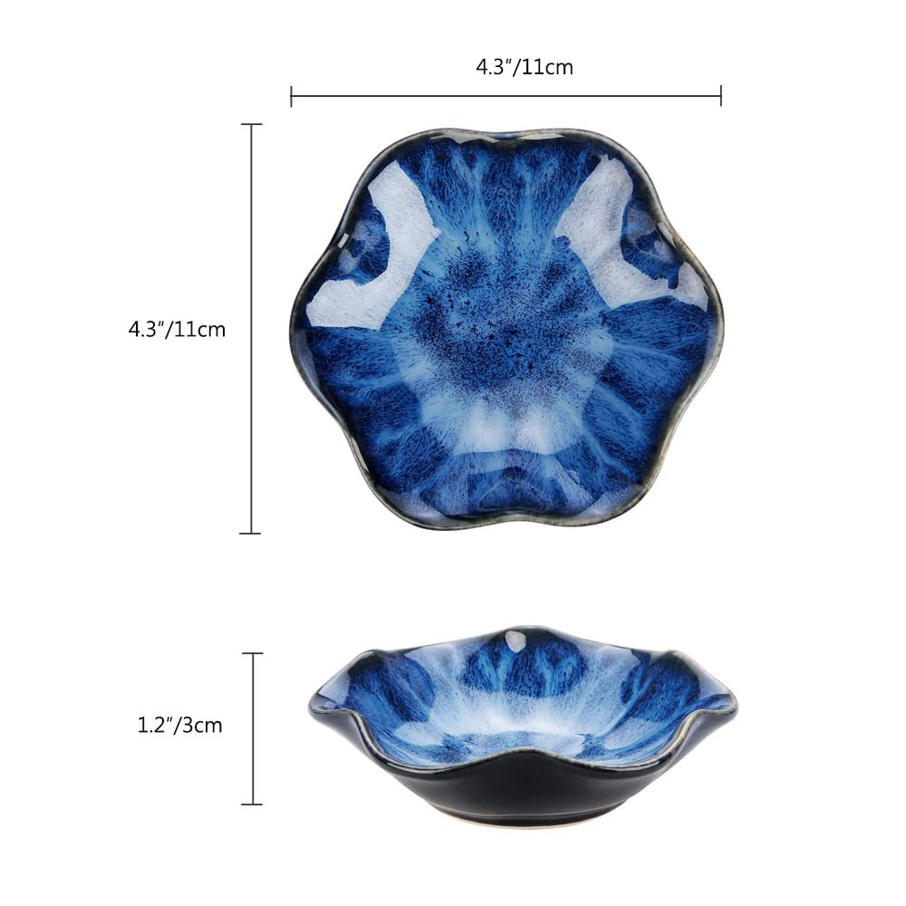 JAMEND CLXP Ring Dish, Kiln Glaze Jewelry Trinket Tray, Gifts for Women I Lotus - JAMEND CLXP Official Product View 3