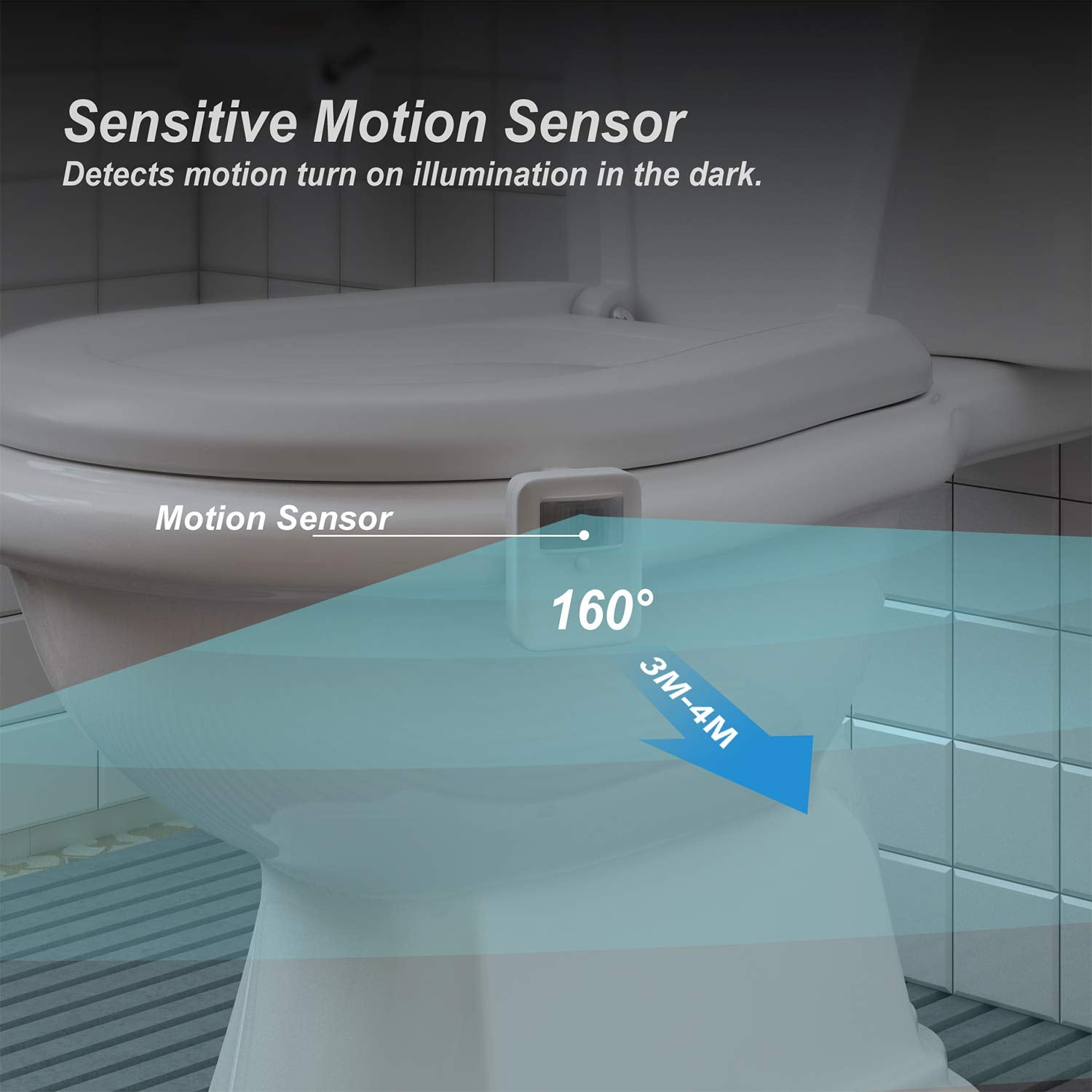 Chunace Toilet Light Motion Activated, Funny Gag Gift, USB-C Rechargea - View 4