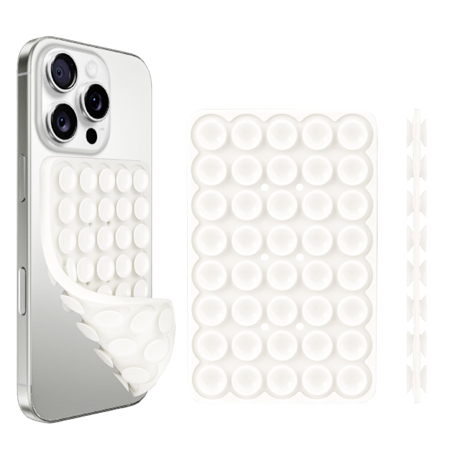 Giumel 1 Pack Silicone Suction Cup Phone Case Mount Double Sided, Phone Accessor - Giumel Official Product View 1