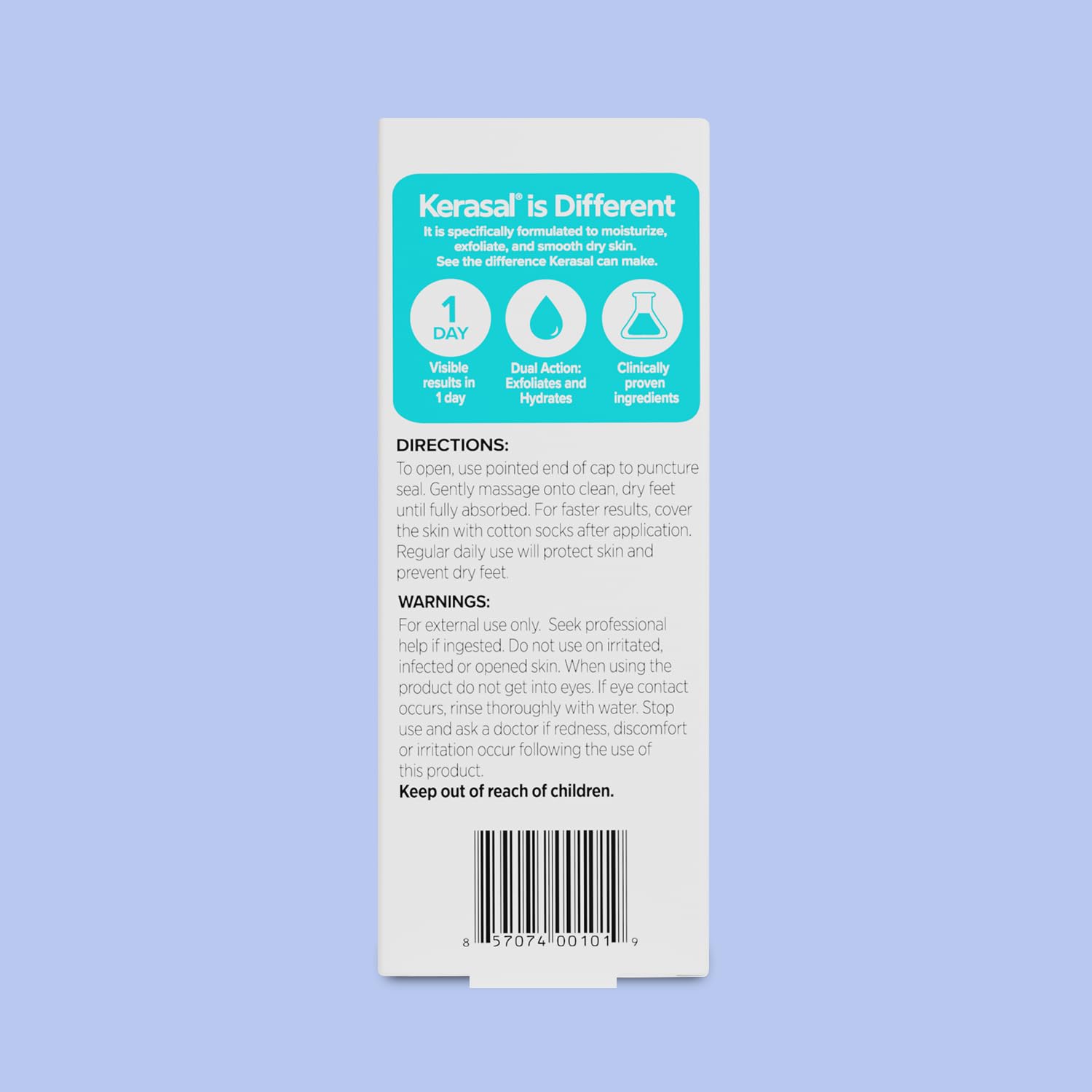 Kerasal Intensive Foot Repair Ointment 1 oz in a tube, designed to moisturize and repair dry, cracked feet.