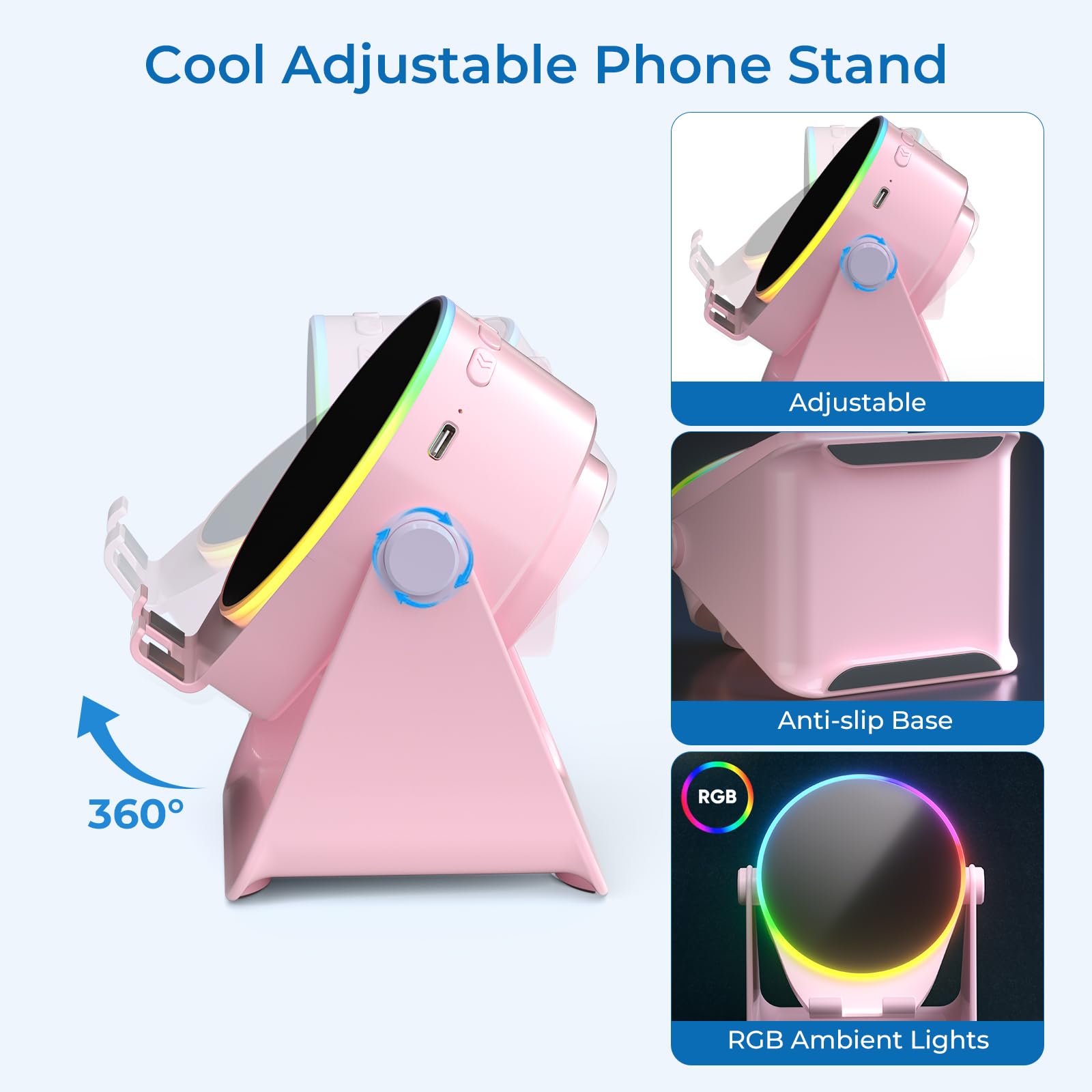 Dohelly Wireless Induction Speaker,Bluetooth Speaker with Phone Stand - Dohelly Official Product View 8