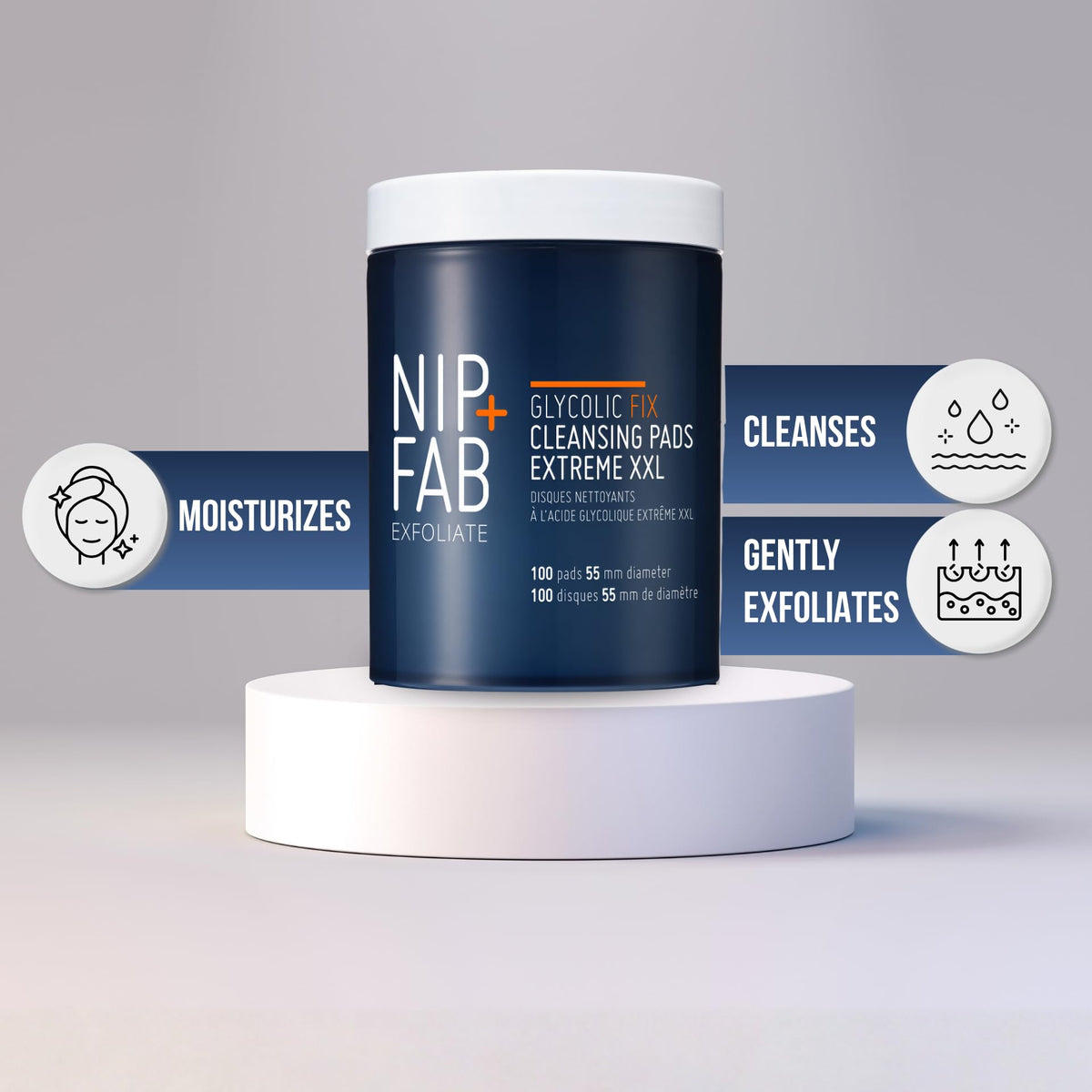 Nip Fab Glycolic Fix Night Pads Extreme XXL 5 Glycolic Acid - Nip+Fab Official Imagery - 6