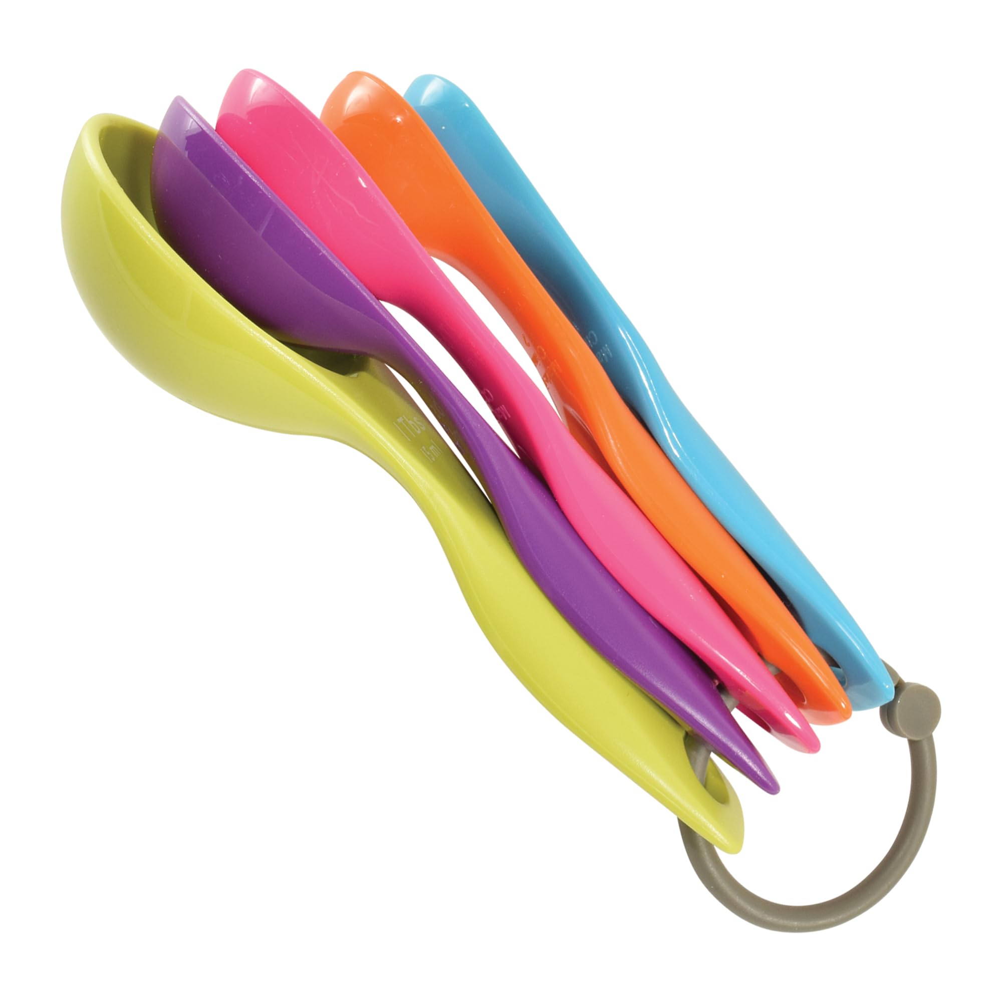 R&M International Colorful Measuring Spoons, 5-Piece Set - View 2