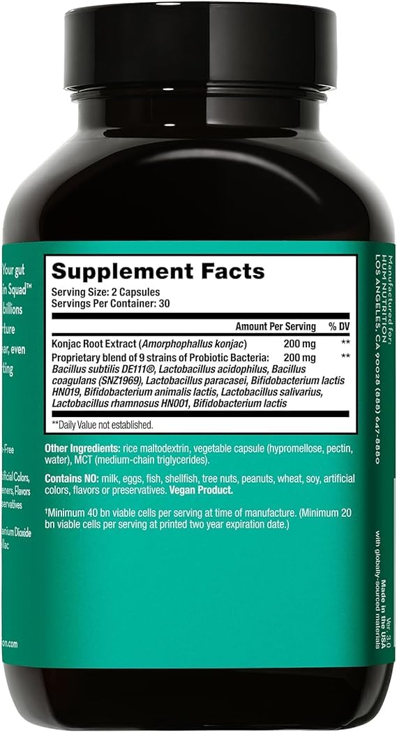 HUM Skin Squad Probiotic Prebiotic Skin Gut Health Support - HUM Official Imagery - 5