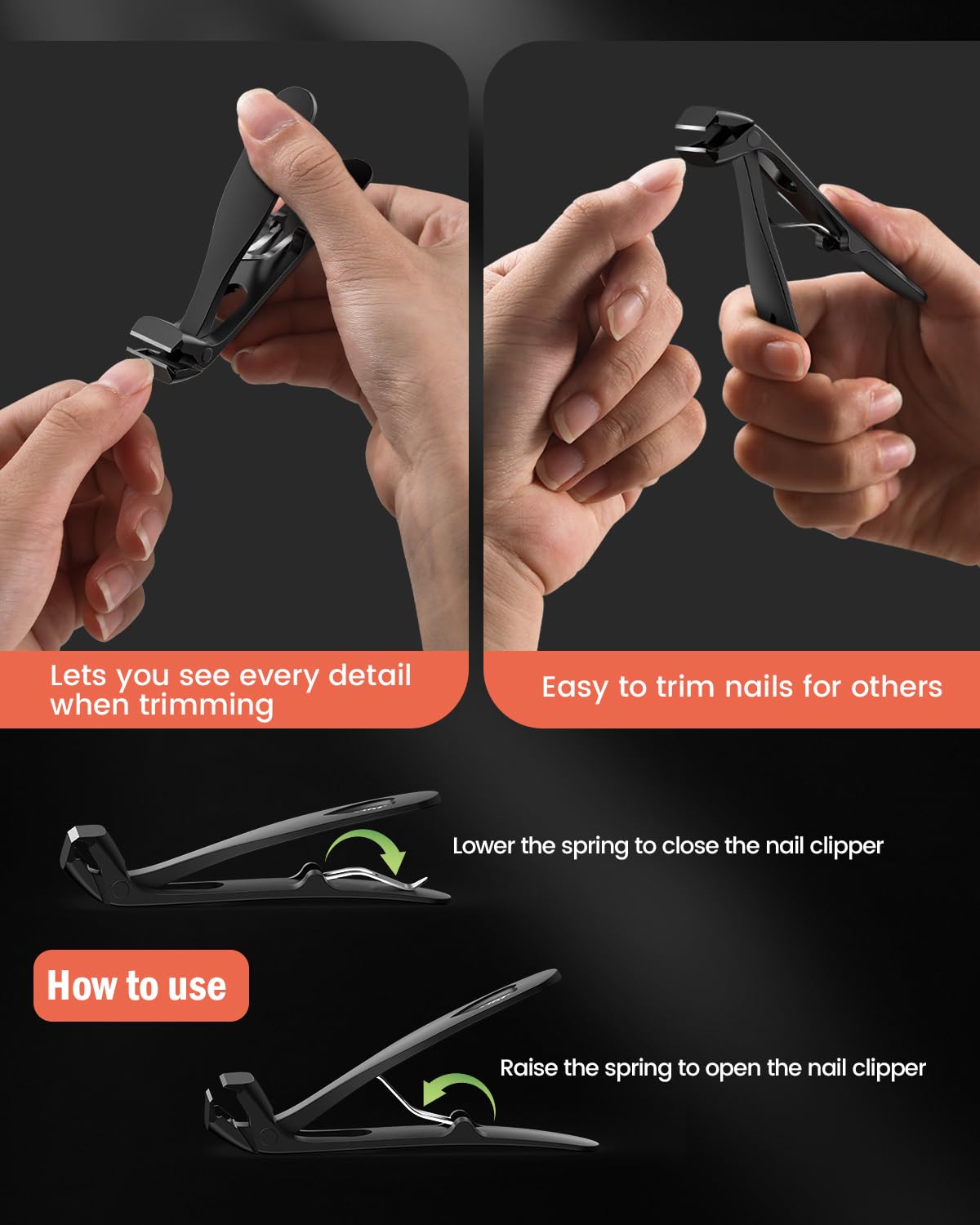 BEZOX Toe Nail Clippers for Thick Nails for Seniors - View 8
