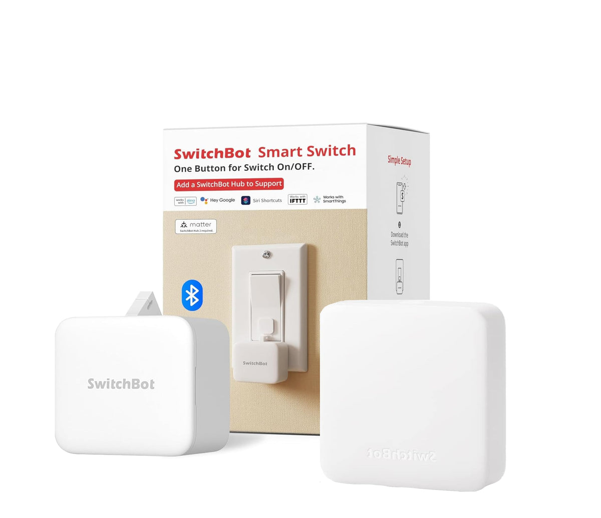 SwitchBot Bot White Hub Mini Kit Automate IR Devices - SwitchBot Official Imagery - 2