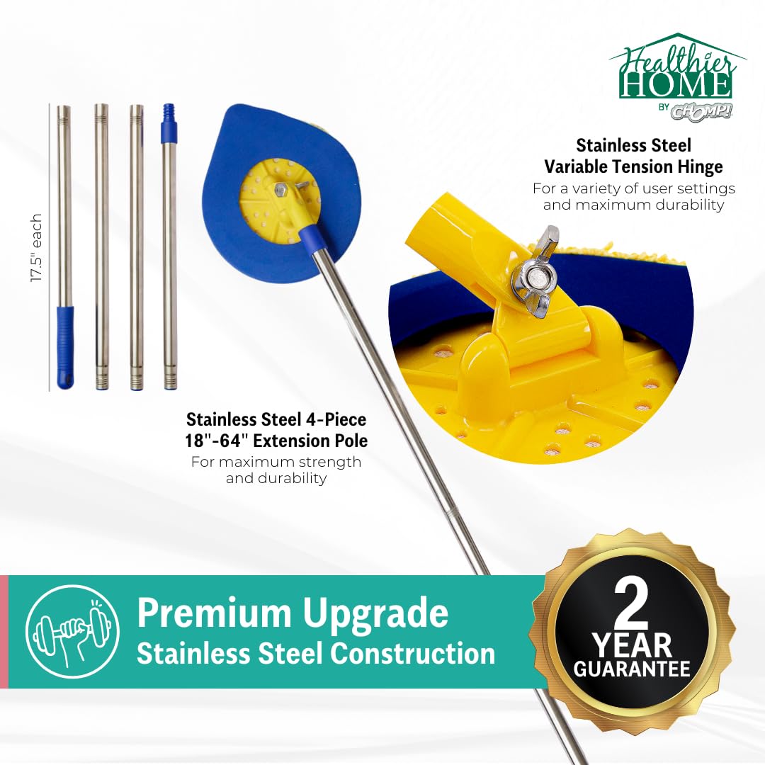 CHOMP Long Handle Wall Cleaner 5 Minute CleanWalls - CHOMP! Official Imagery - 3