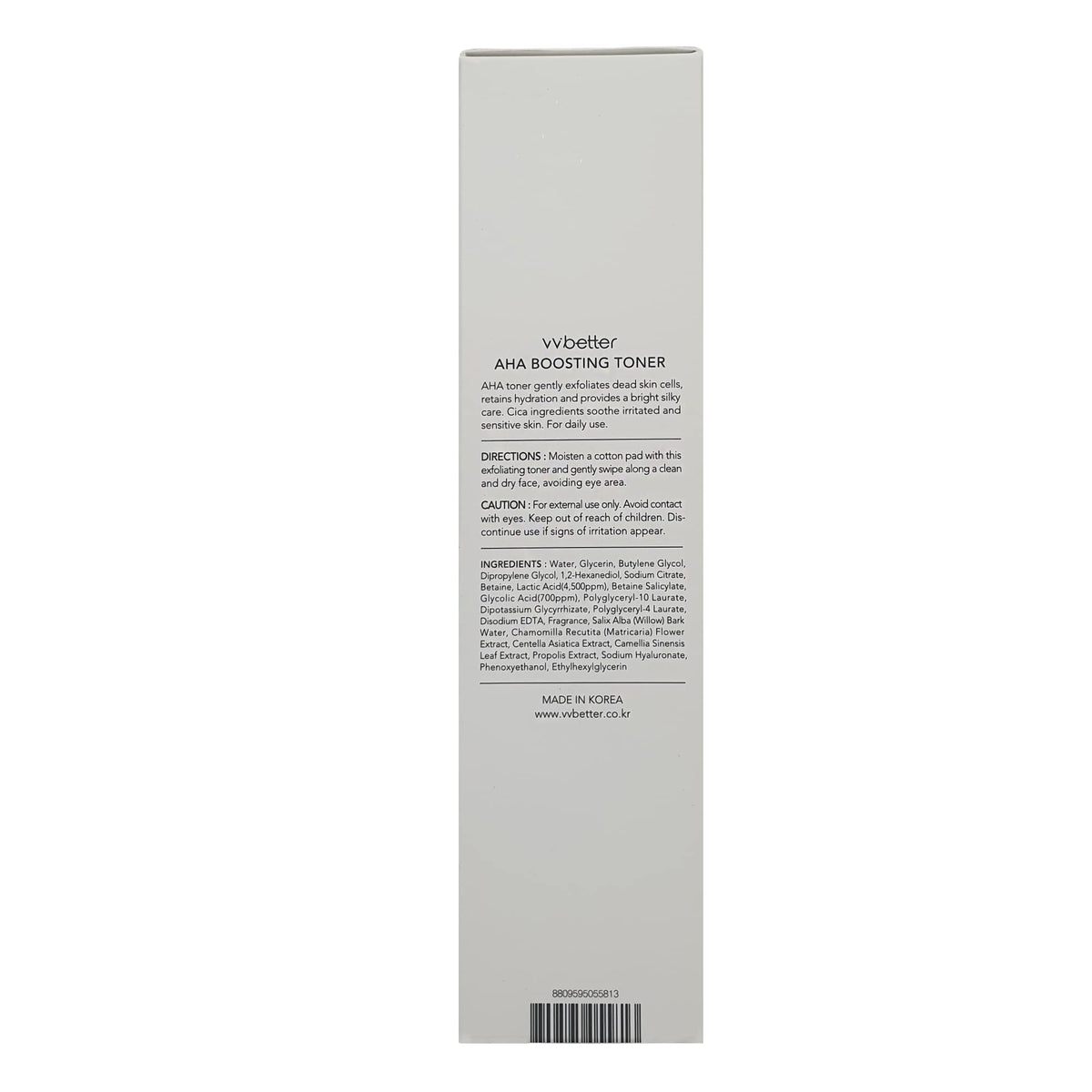 AHA BHA Toner for Face Alcohol Free Korean Exfoliating Toner - VVBETTER Official Imagery - 3