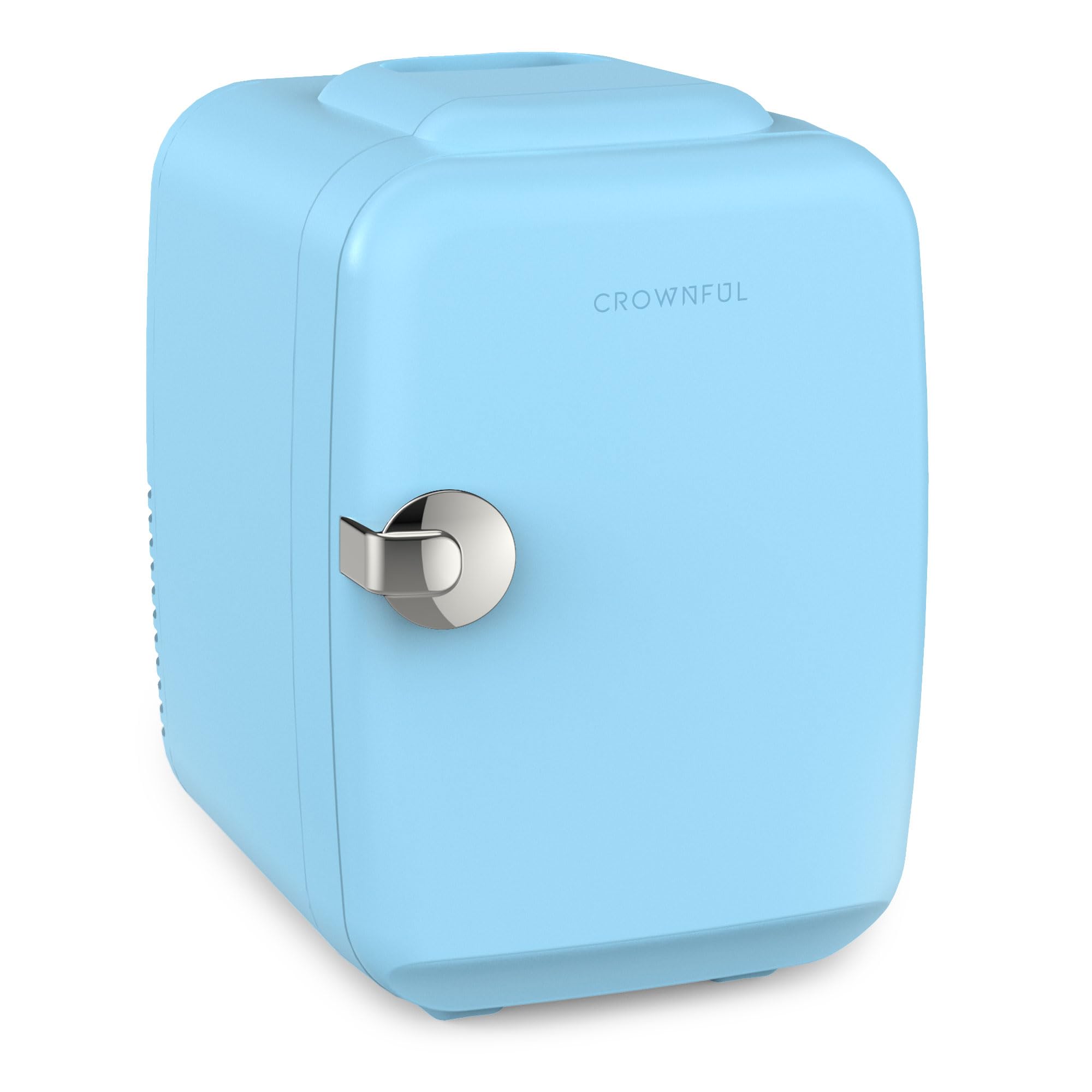 CROWNFUL Mini Fridge, 4 Liter/6 Can Portable Cooler and Warmer - CROWNFUL