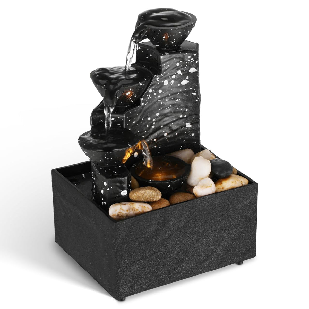PRETYZOOM Portable Resin Tabletop Fountain Ornament 6 68X4 - PRETYZOOM Official Imagery - 1