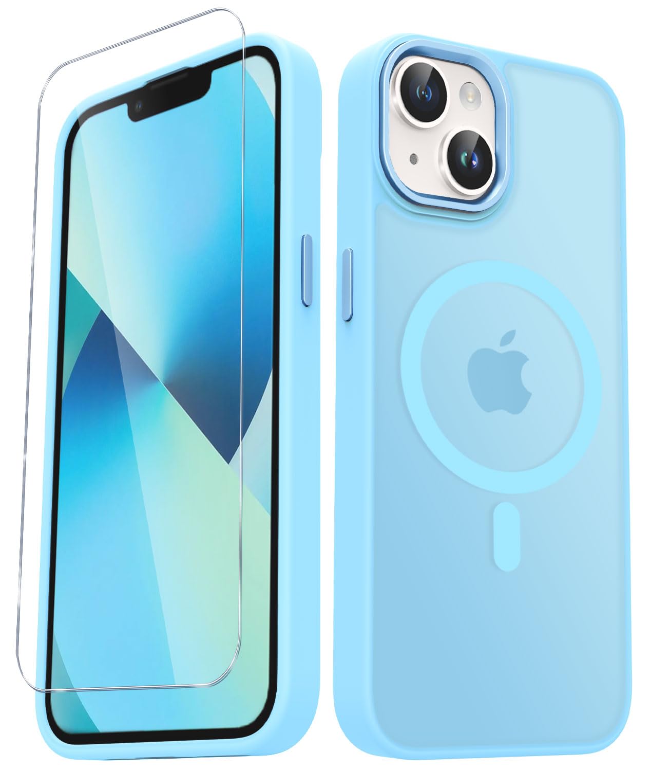 for iPhone 14 Case, iPhone 13 Case, Matte Magnetic Case, Black - YENAPOON Official Product View 10