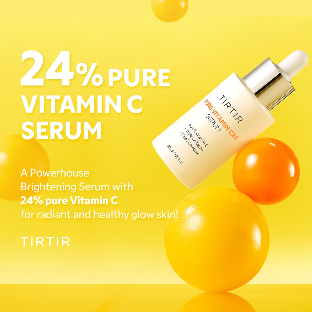 TIRTIR Pure Vitamin C 24% Face Serum – Dark Spot Remover for - TIRTIR