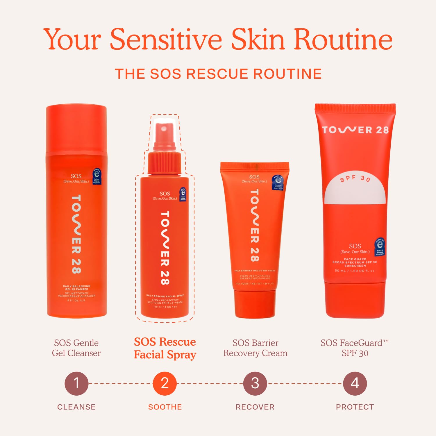 Tower 28 SOS Daily Rescue Soothing Hypochlorous Acid Spray for Face - Tower 28 Official Product View 8
