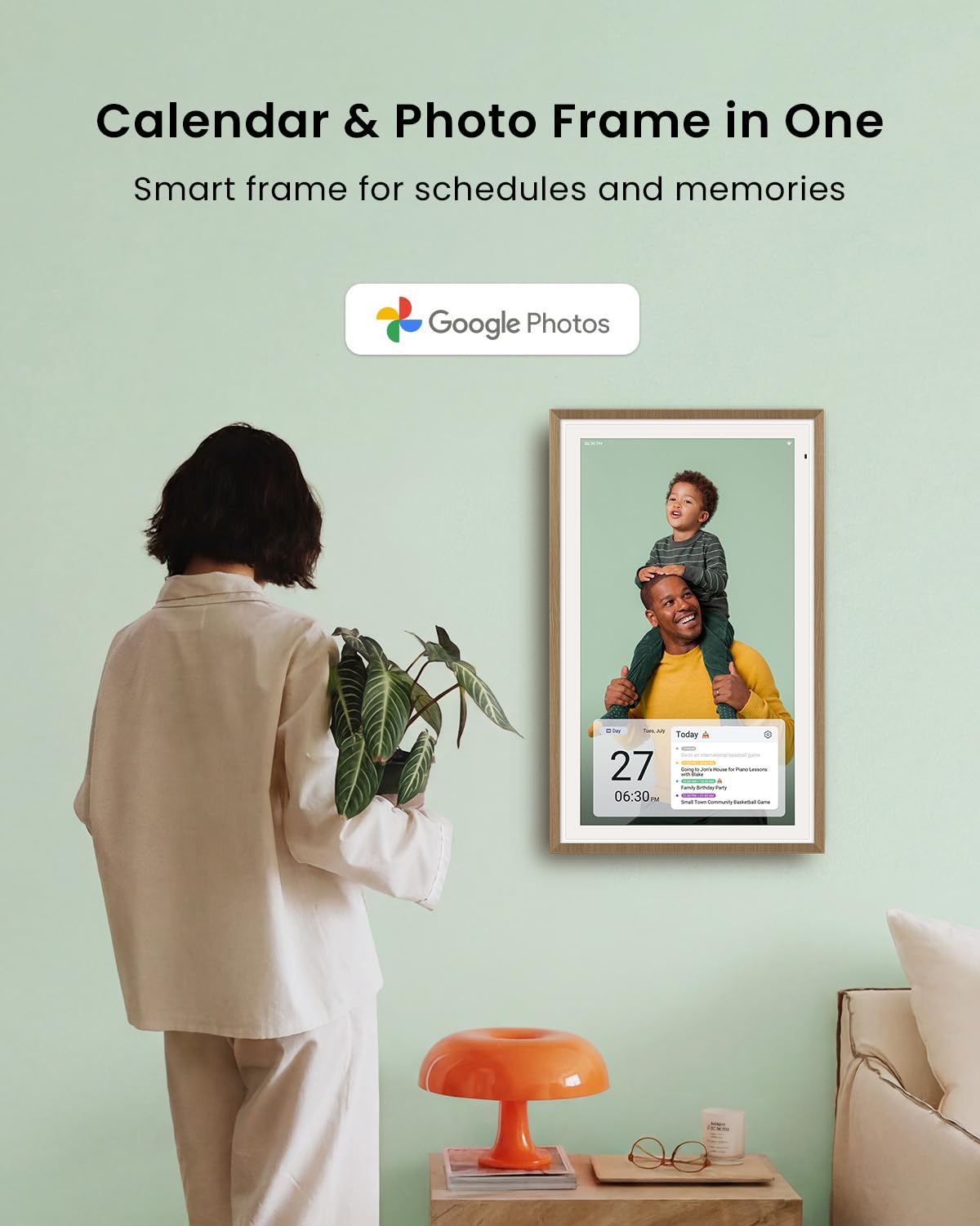 Apolosign 15.6-inch Digital Calendar, Smart Wall Planner with Cal - ApoloSign Official Product View 8
