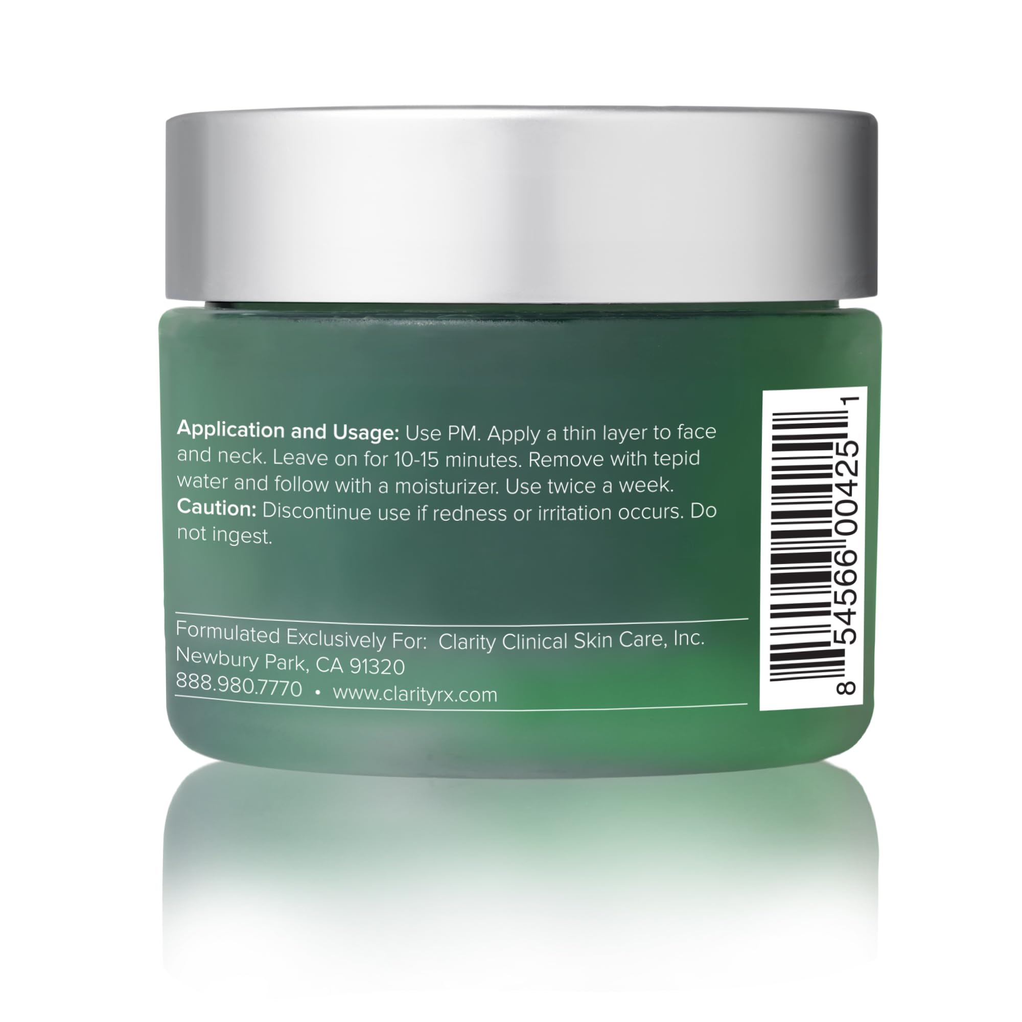 ClarityRx Cold Compress Soothing Cucumber Face Mask, Natural - Generic
