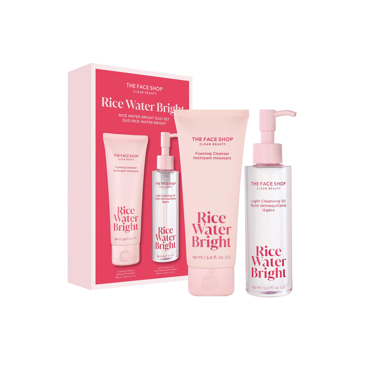 THE FACE SHOP Rice Water Bright Double Cleansing Duo Set - The Face Shop Official Imagery - 2