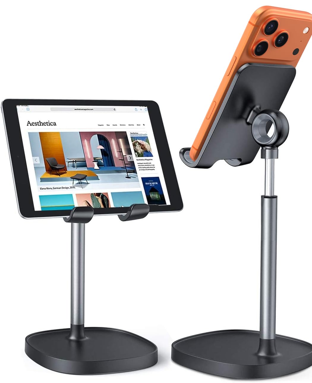LISEN Cell Phone Stand Phone Holder for Desk, Office Decor - Product Imagery