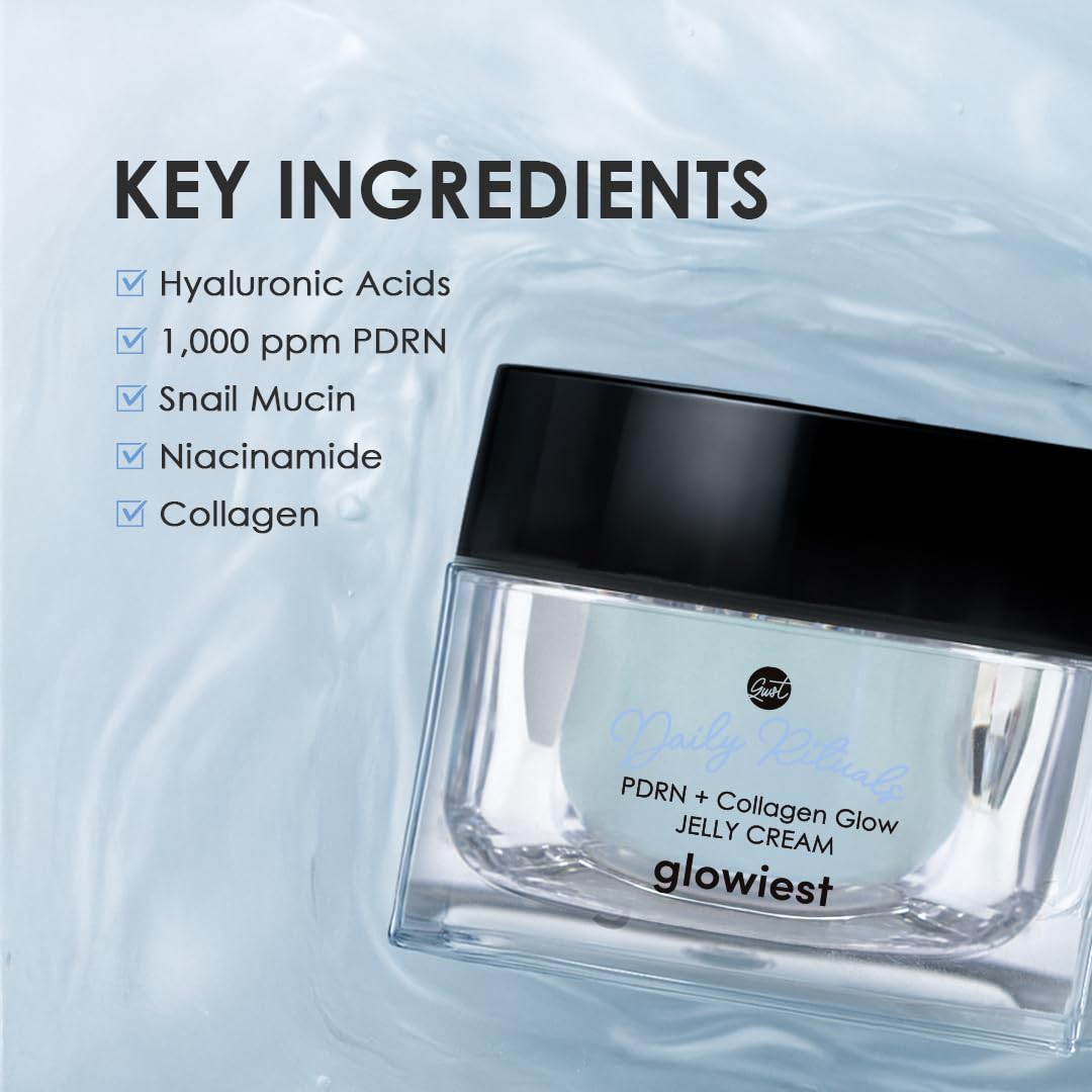 glowiest Daily Rituals PDRN + Collagen Glow Jelly Cream I Salmon - glowiest