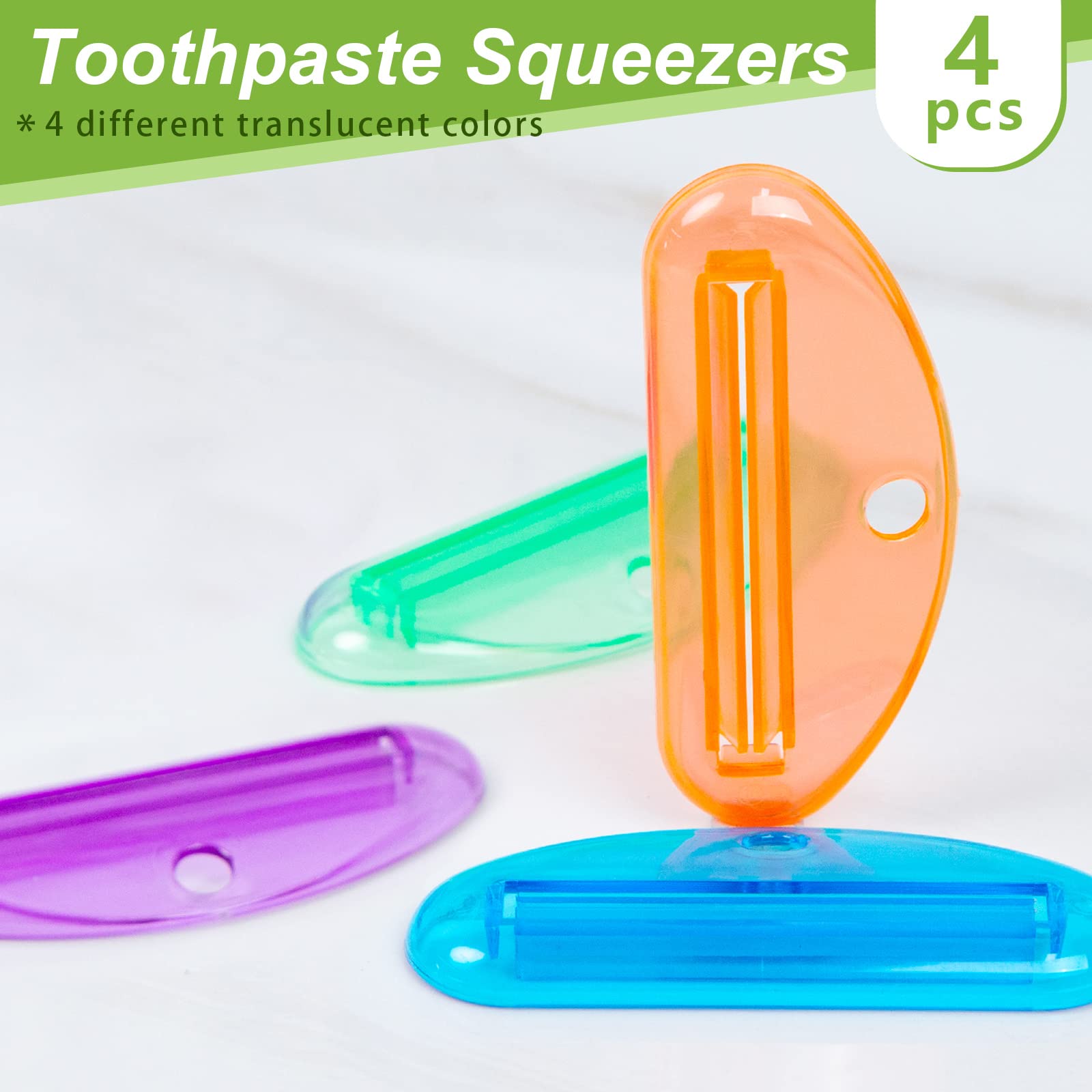 LOVEINUSA Toothpaste Tube Squeezer, 4 PCS Toothpaste Squeezer Rol - LOVEINUSA Official Product View 3