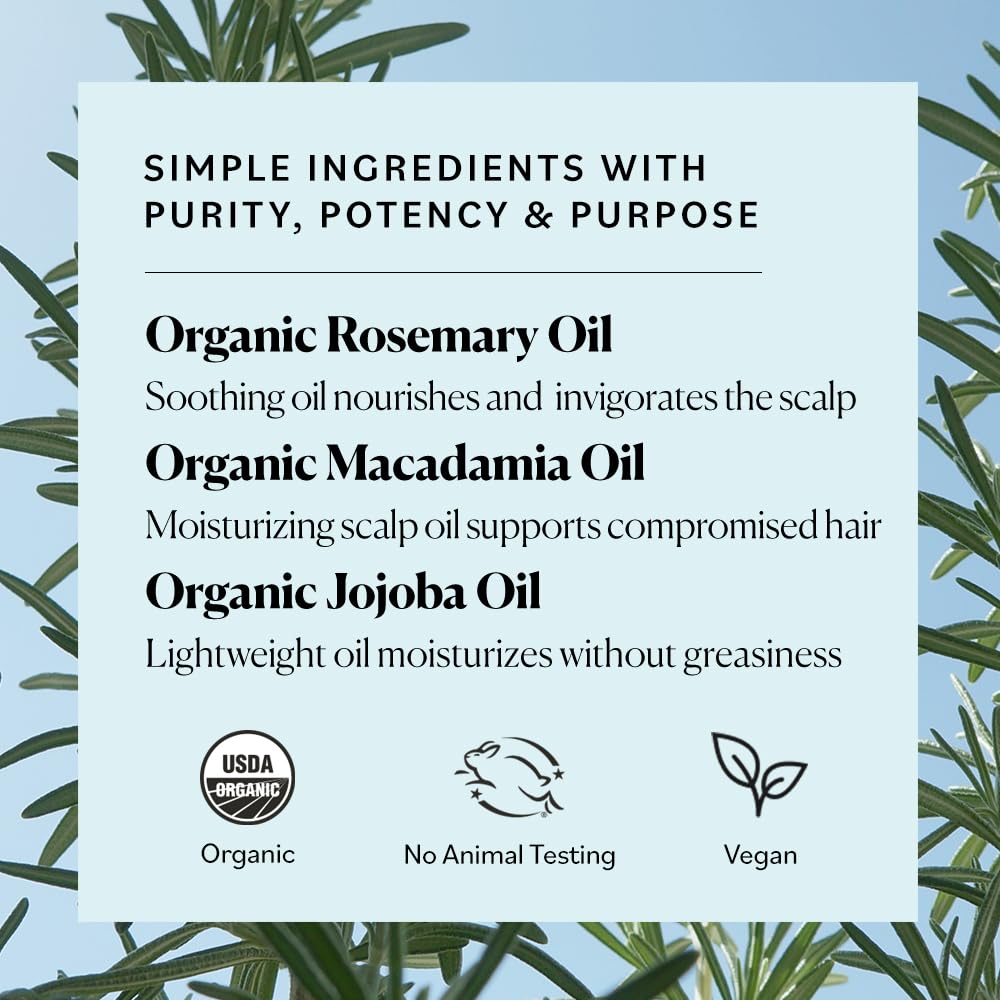 Sky Organics Organic Rosemary Strong Roots Oil, Hair & Scalp Serum 2 fl oz - Sky Organics Official Product View 4