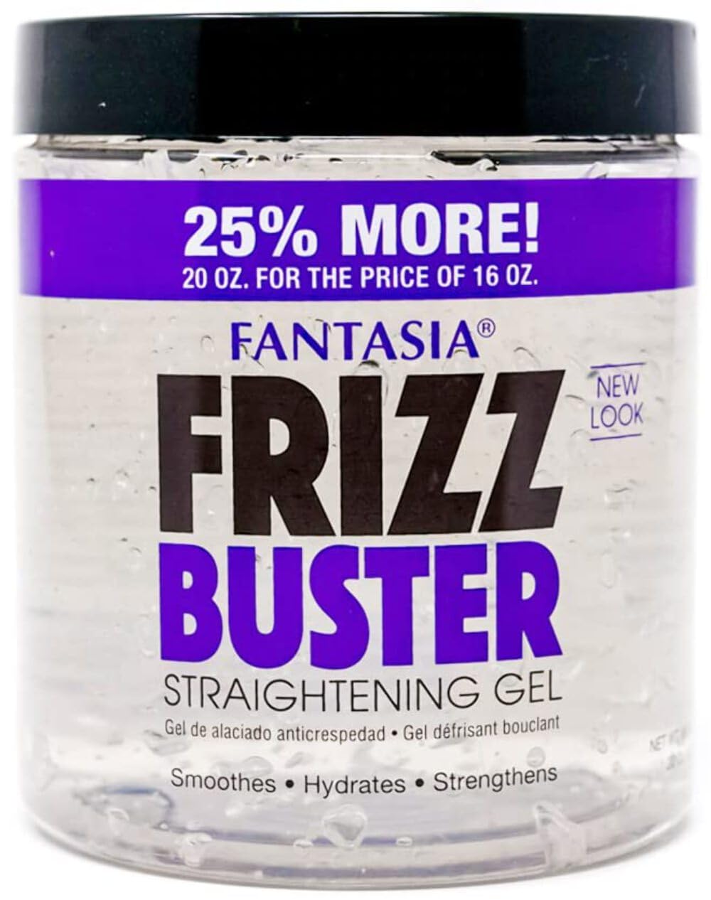 Fantasia Frizz Buster Straightening Gel - 20 fl oz (Pack of 2)