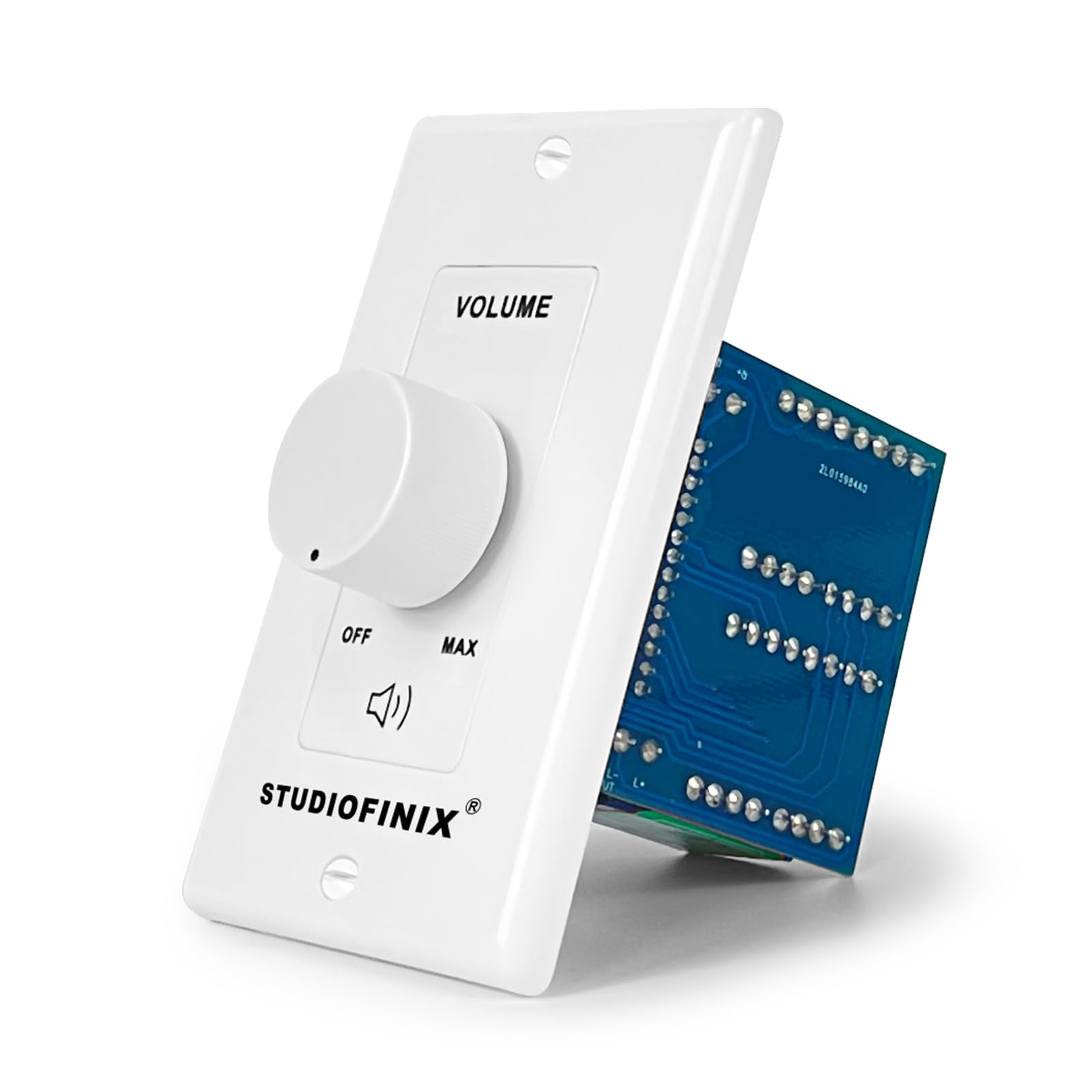 STUDIOFINIX 100W in Wall Volume Control Knob Matching Impedance - by STUDIOFINIX - Angle View 2