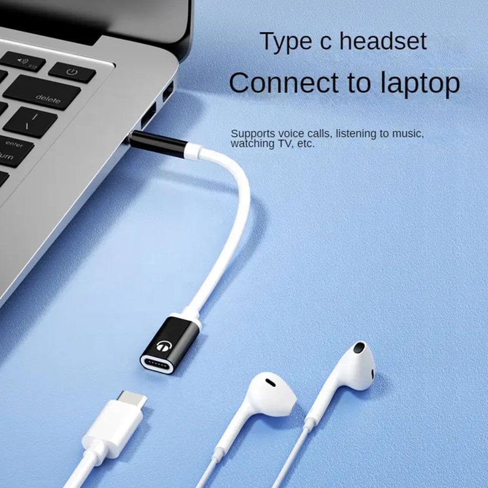 Zenarao Headphone Jack Adapter, 3.5mm Male to TypeC Female Audio by Zenarao - Angle View 4