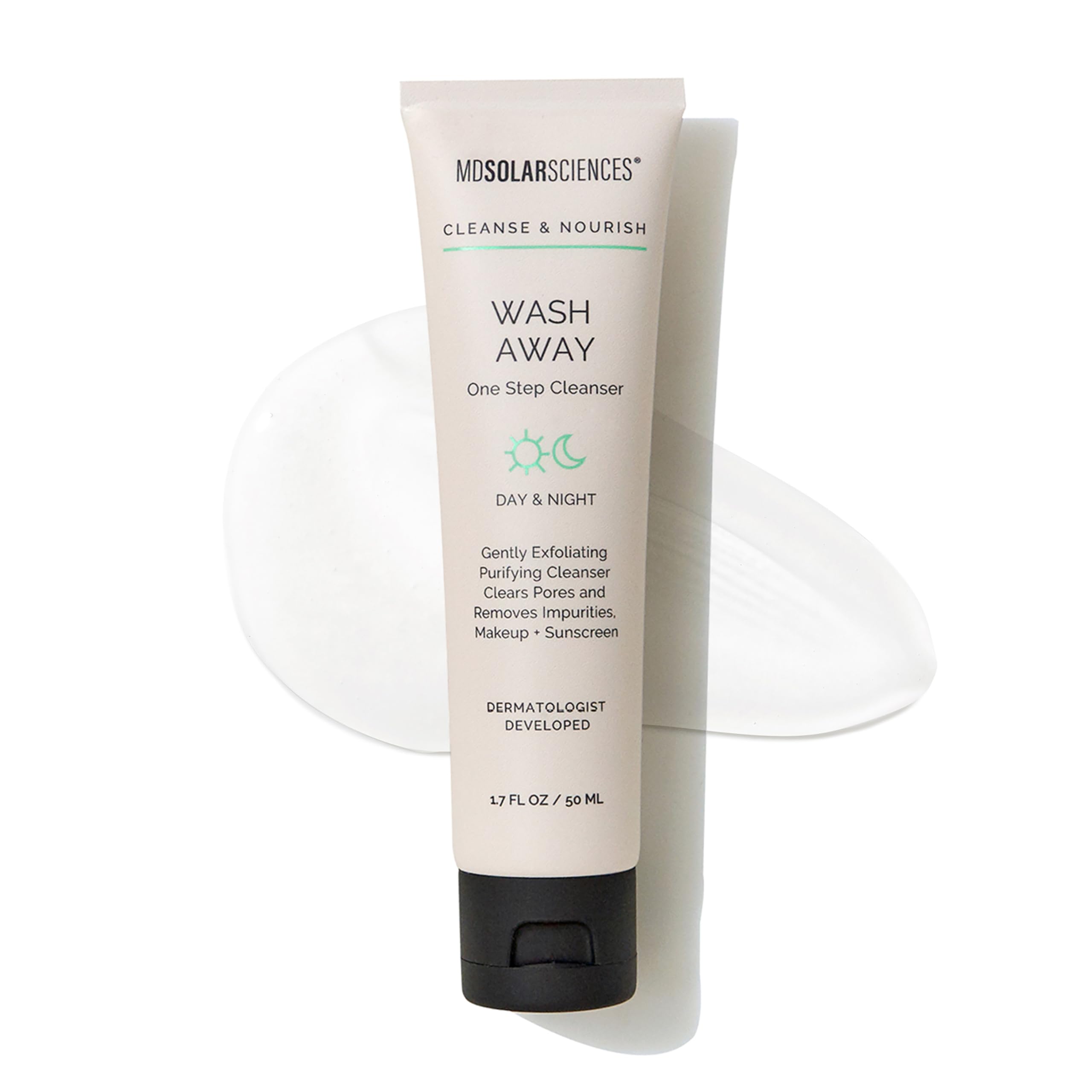 MDSolarSciences Wash Away One Step Cleanser, Gentle Foaming Oil - Generic