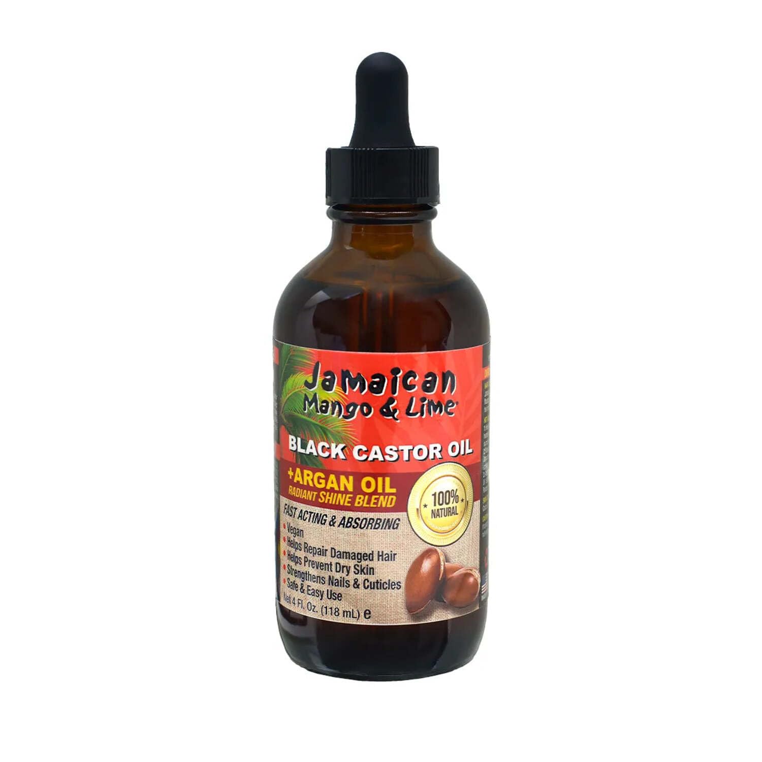 Jamaican Mango & Lime Black Castor oil, Peppermint, 4 Fl Oz - Jamaican Mango & Lime Official Product View 7