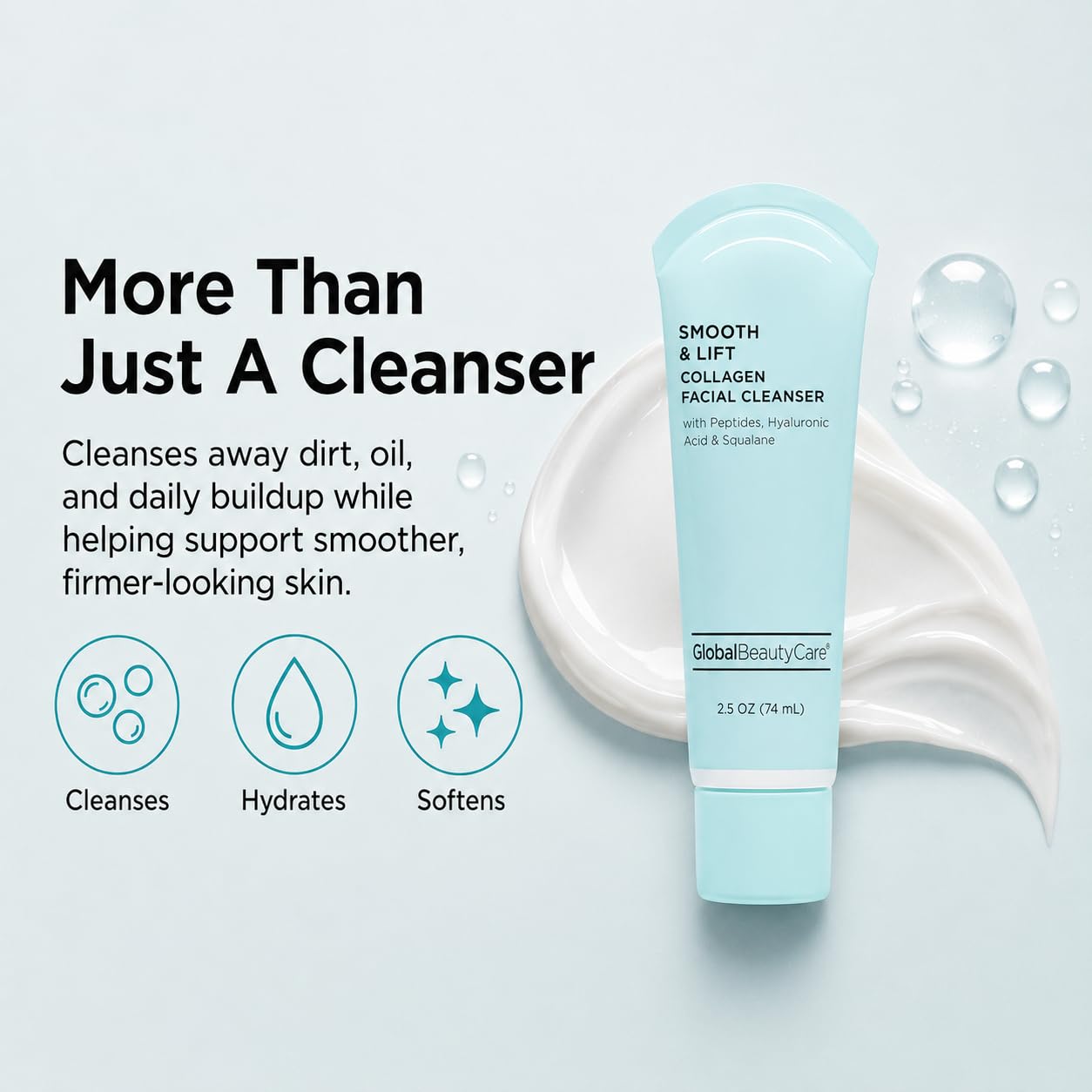 Global Beauty Care Smooth &amp; Lift Collagen Facial Cleanser - Global Beauty Care