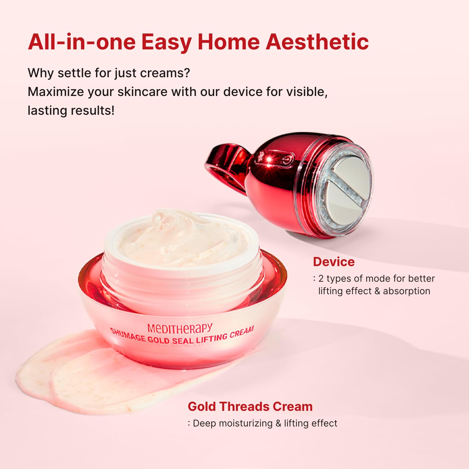 Shumage Gold Seal Lifting Cream Device - MEDITHERAPY Official Product Imagery - 3