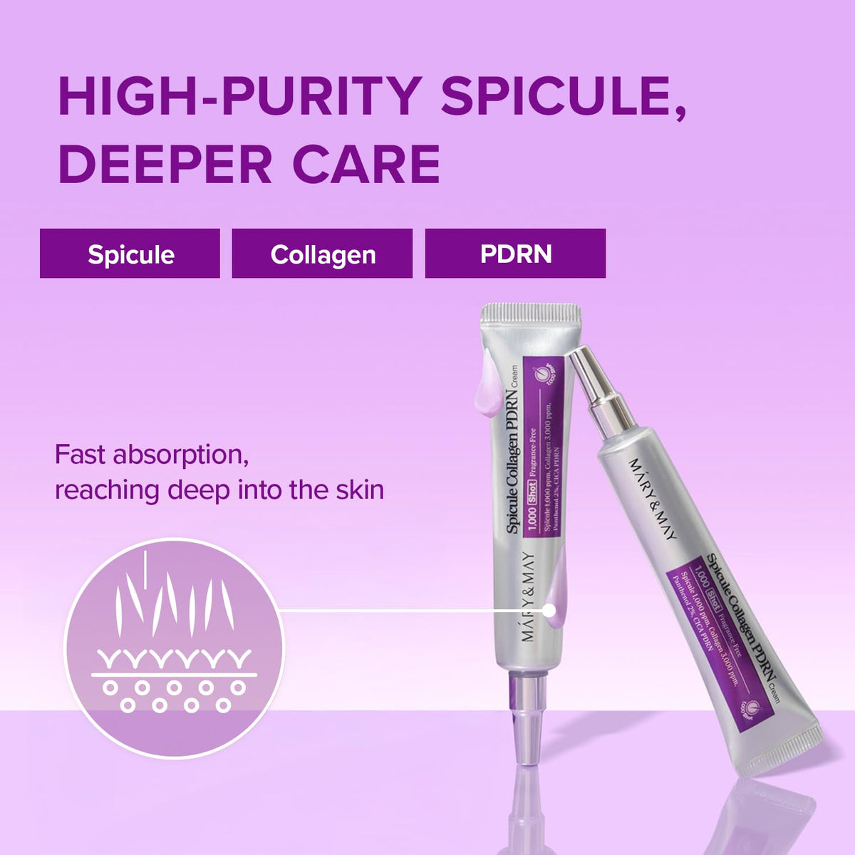 Mary May Spicule PDRN Cream Duo Set Retinol Collagen 15g x 2 - Mary&May Official Imagery - 8