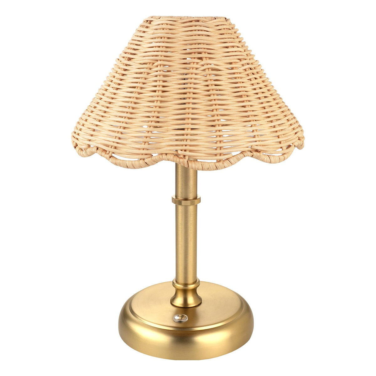 Mini Cordless Boho Rattan Table lamp 5200 mAh Rechargeable - Folux Official Imagery - 1