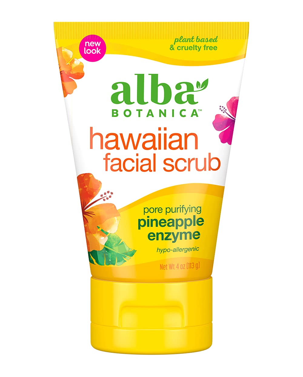 Alba Botanica Hawaiian Facial Scrub, Pore Purifying Pineapple Enzyme - Alba Botanica Official Product View 2