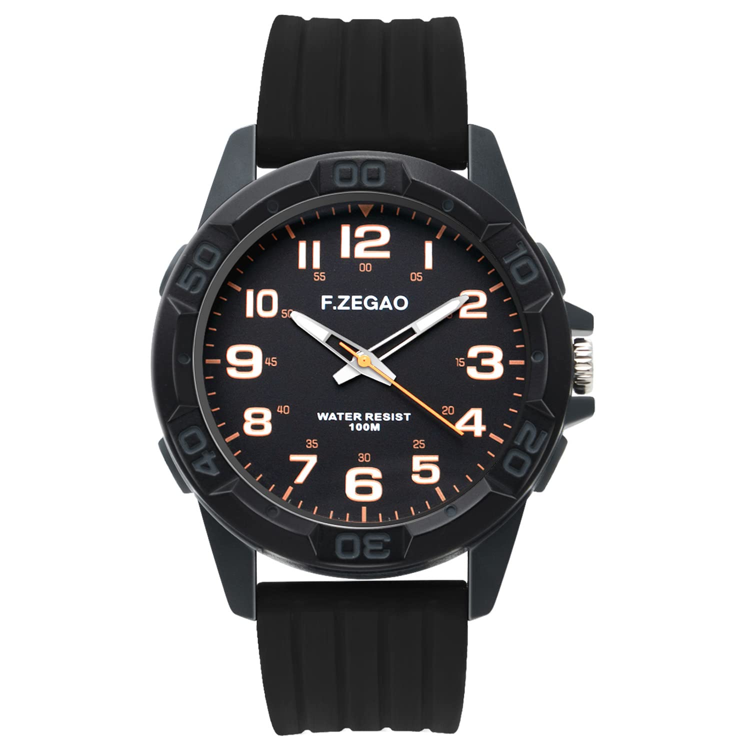 100M Waterproof Watch for Swimming, Easy Read Unisex Analog - Product Imagery