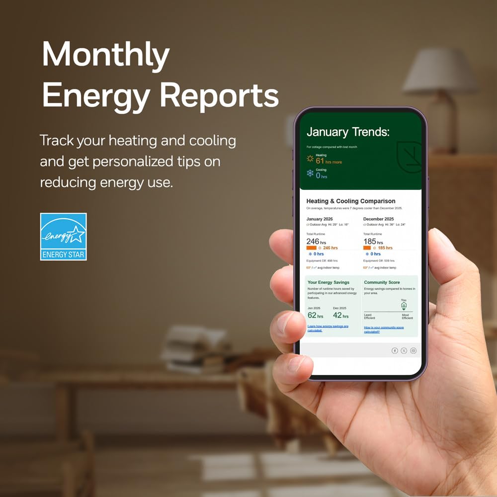 Honeywell Home X7S Smart Wi-Fi Programmable Thermostat, Black - Honeywell Home Official Product View 9