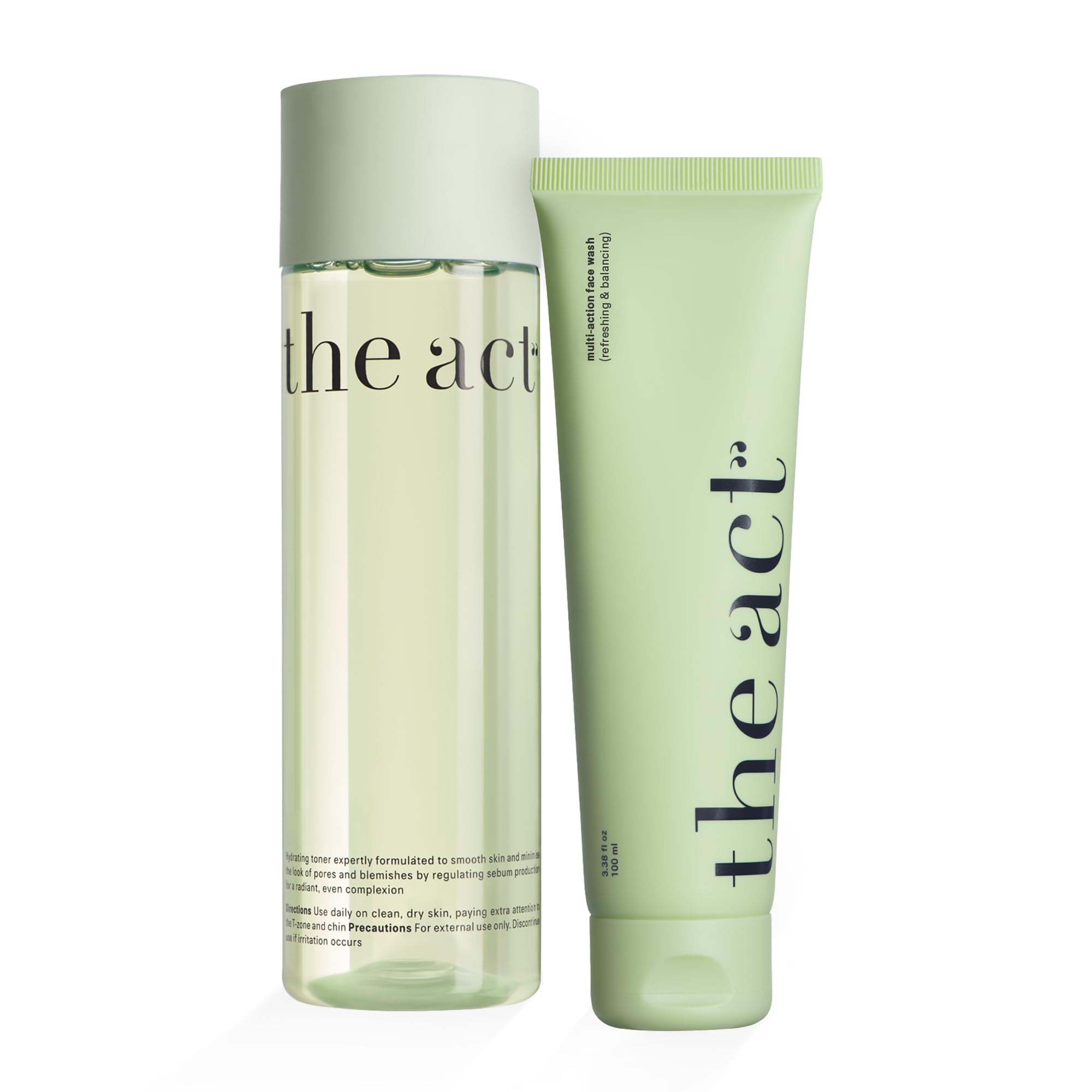 The Act Daily Skincare Duo – Hydrating Toner &amp; Foaming Face - The Act