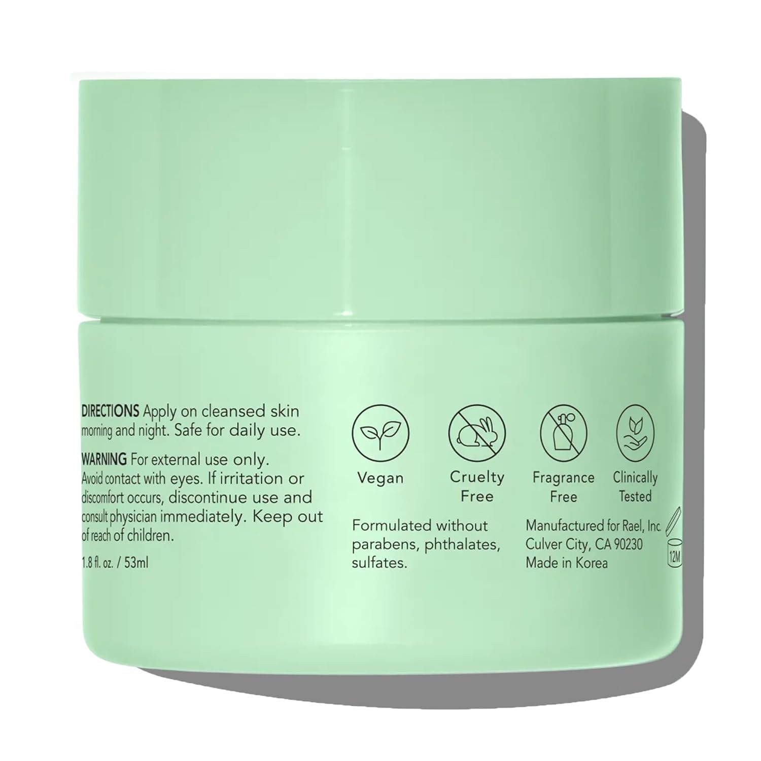 Rael Miracle Clear Skin Barrier Cream Daily Moisturizer, - Rael
