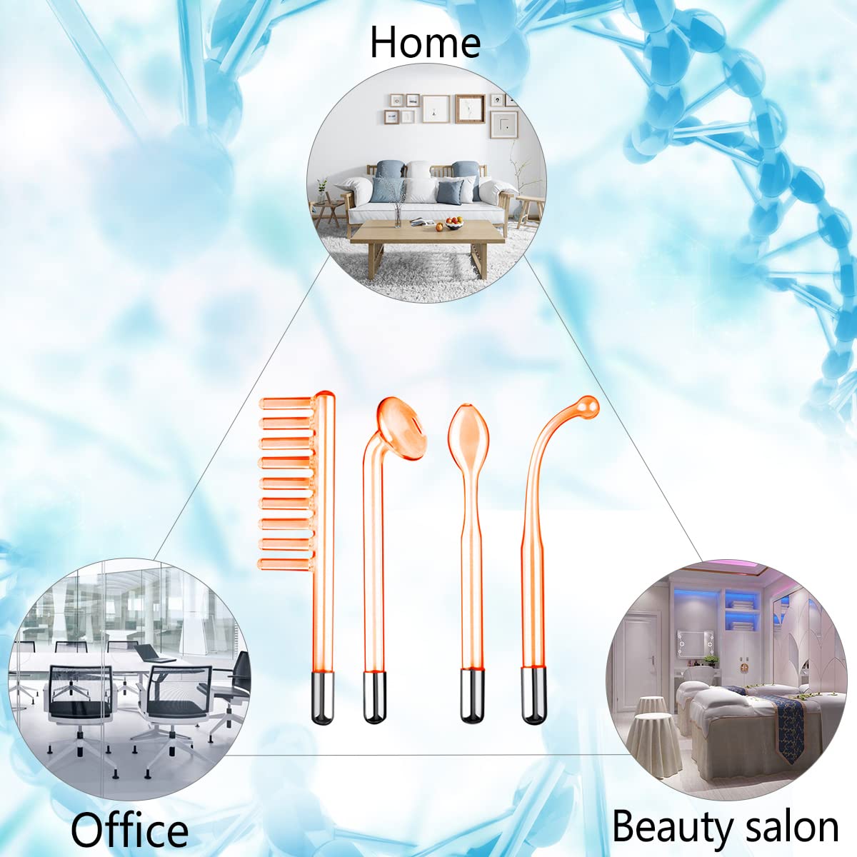 Face Skin Care Wand FAZJEUNE High F requency Facial Device - FAZJEUNE Official Imagery - 8