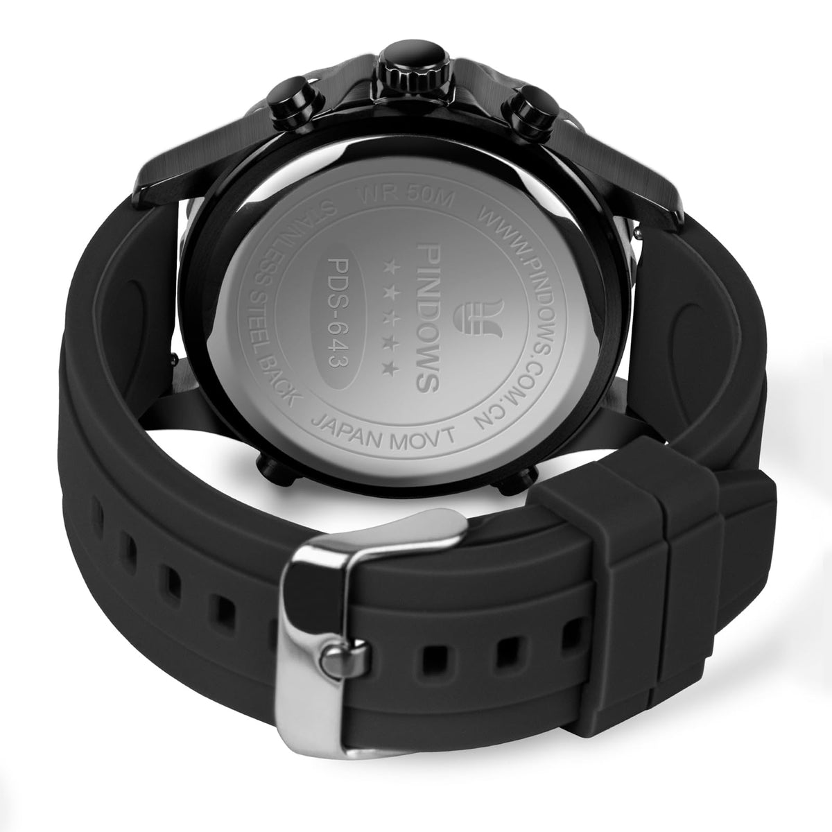 PINDOWS Mens Digital Analog Watches Multifunction Sport - PINDOWS Official Imagery - 4